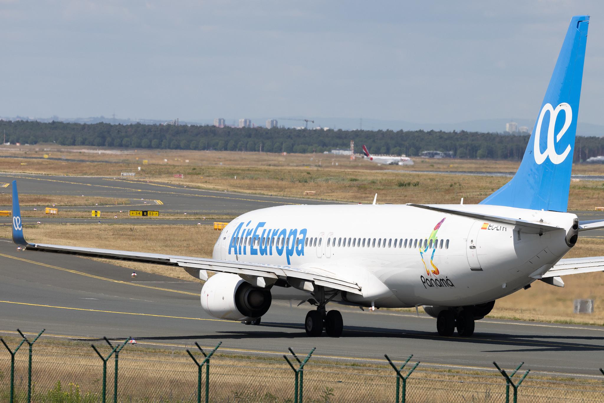 Frankfurt Airport: Air Europa (UX / AEA) |  Livery: Panama Sticker |  Boeing 737-85P B738 | EC-LYR | MSN 36595
