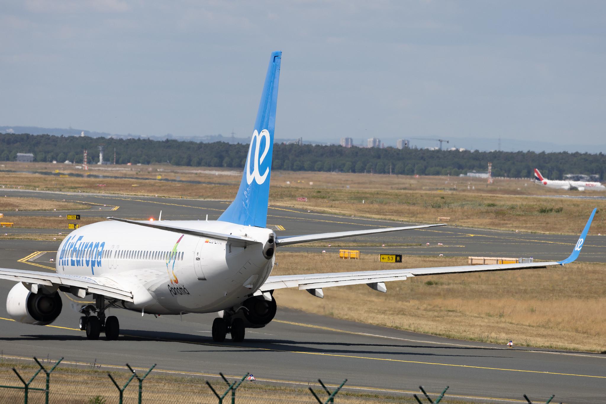 Frankfurt Airport: Air Europa (UX / AEA) |  Livery: Panama Sticker |  Boeing 737-85P B738 | EC-LYR | MSN 36595