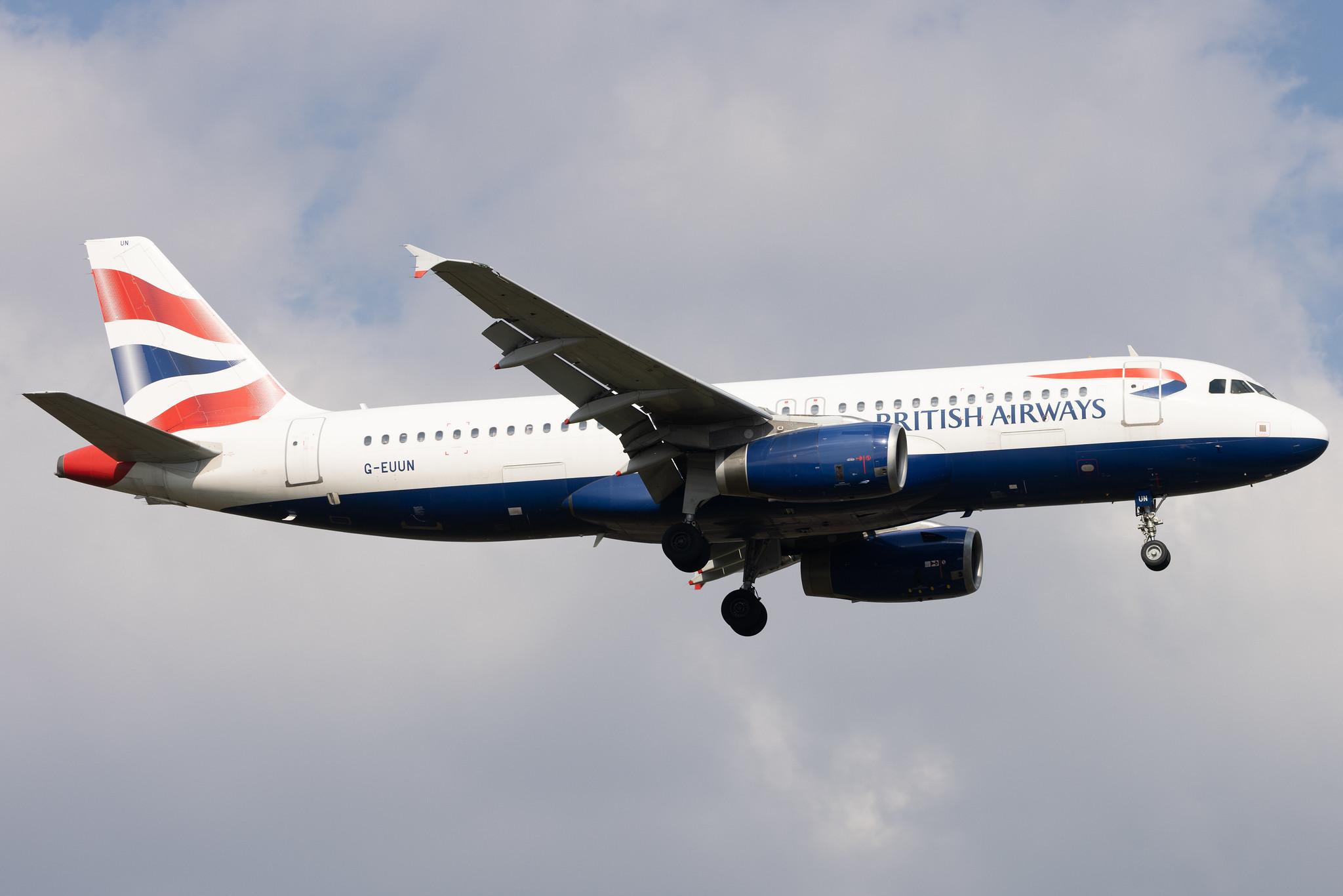London Heathrow: British Airways (BA / BAW) | Airbus A320-232 A320 | G-EUUN | MSN 1910