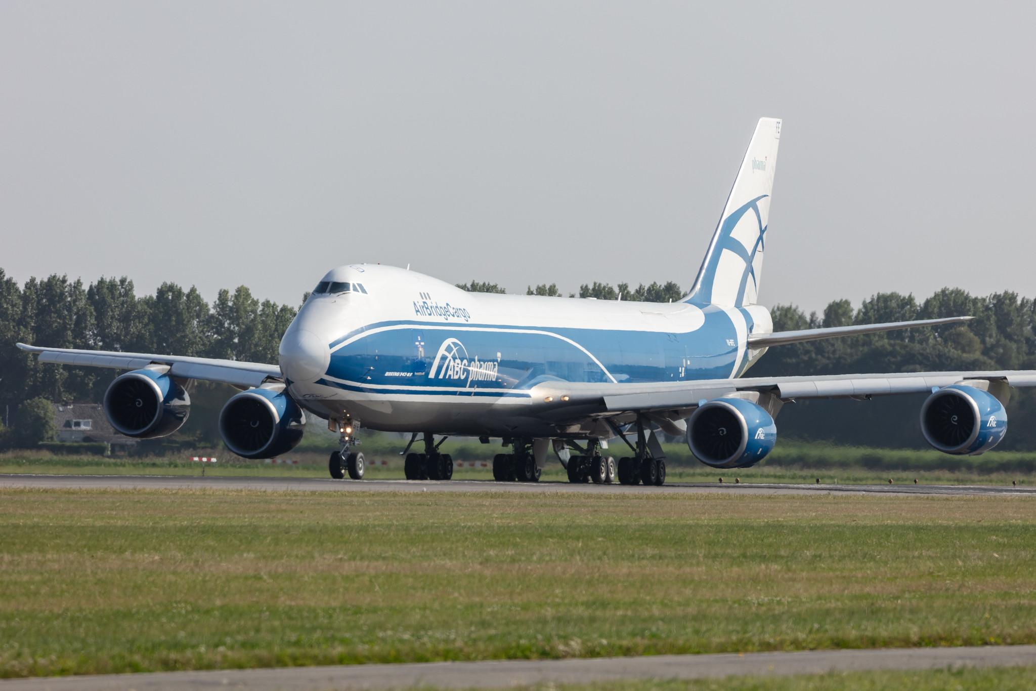Amsterdam Schiphol: AirBridgeCargo (RU / ABW) | Operator: AirBridgeCargo Airlines |  Boeing 747-83Q(F) B748 | VQ-BFE | MSN 60118