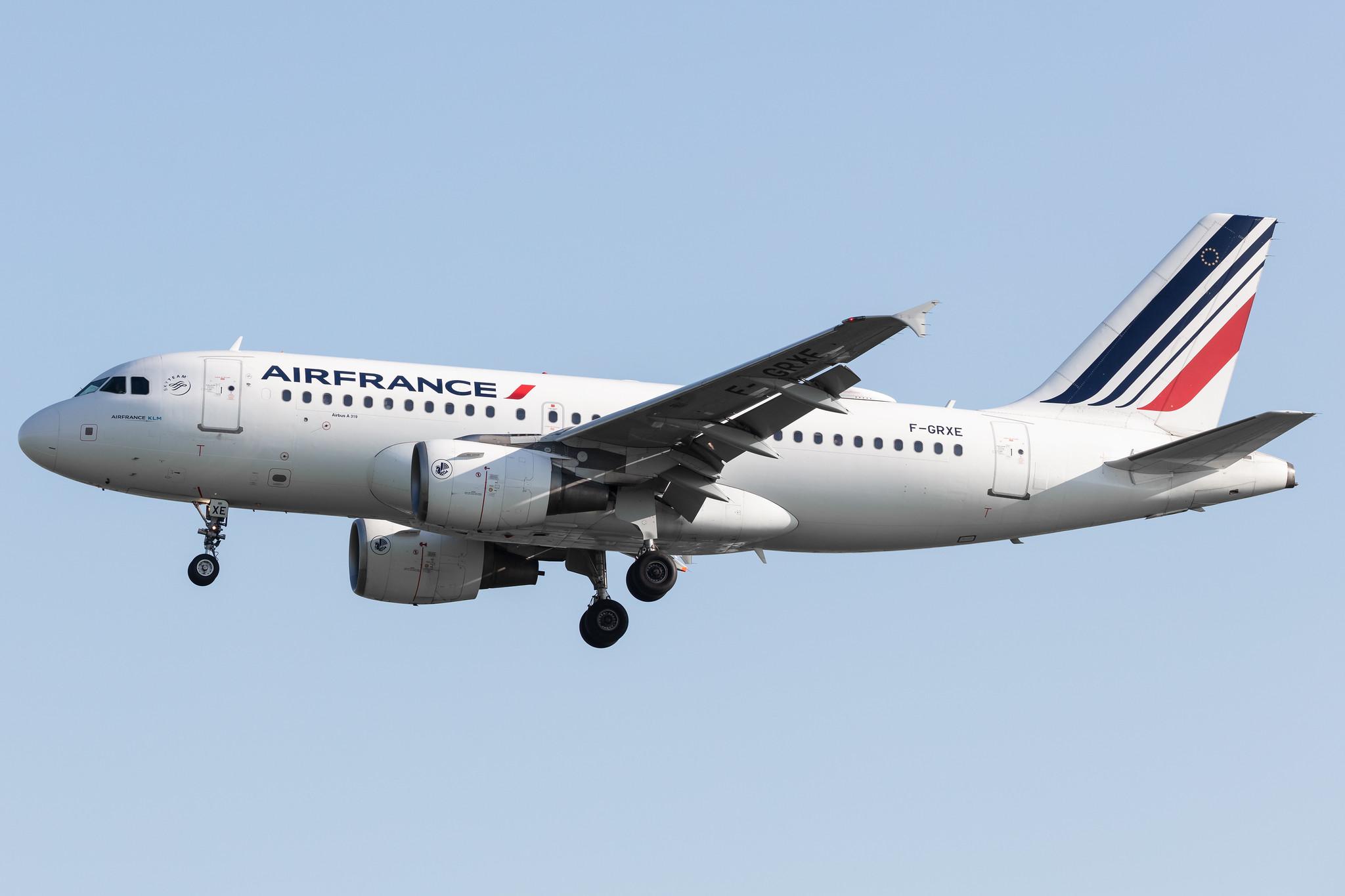 Amsterdam Schiphol: Air France (AF / AFR) |  Airbus A319-111 A319 | F-GRXE | MSN 1733