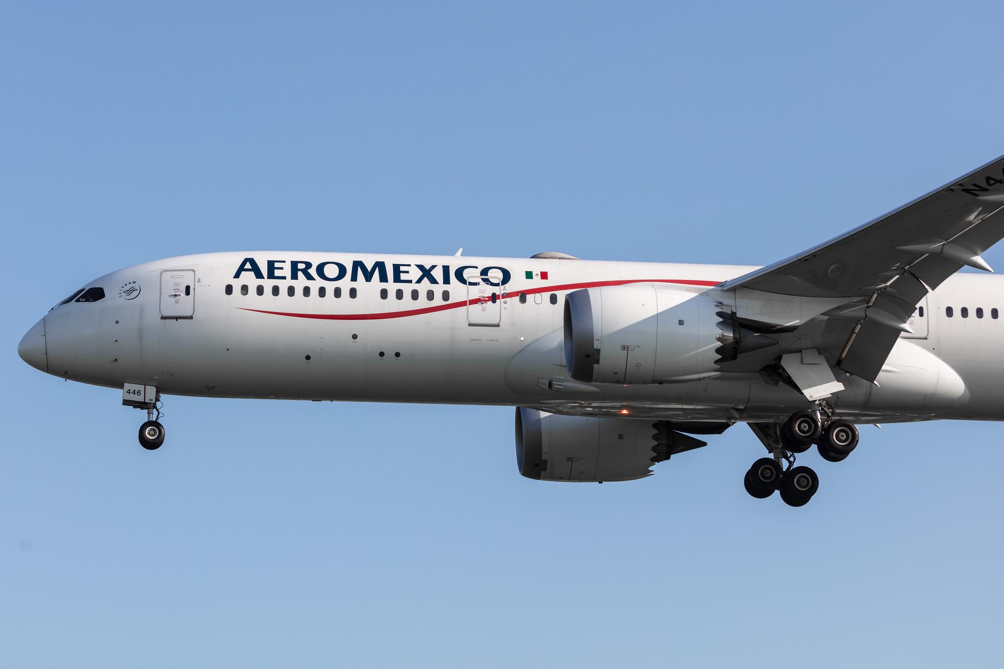 Amsterdam Schiphol: Aeromexico (AM / AMX) |  Boeing 787-9 Dreamliner B789 | N446AM | MSN 39292