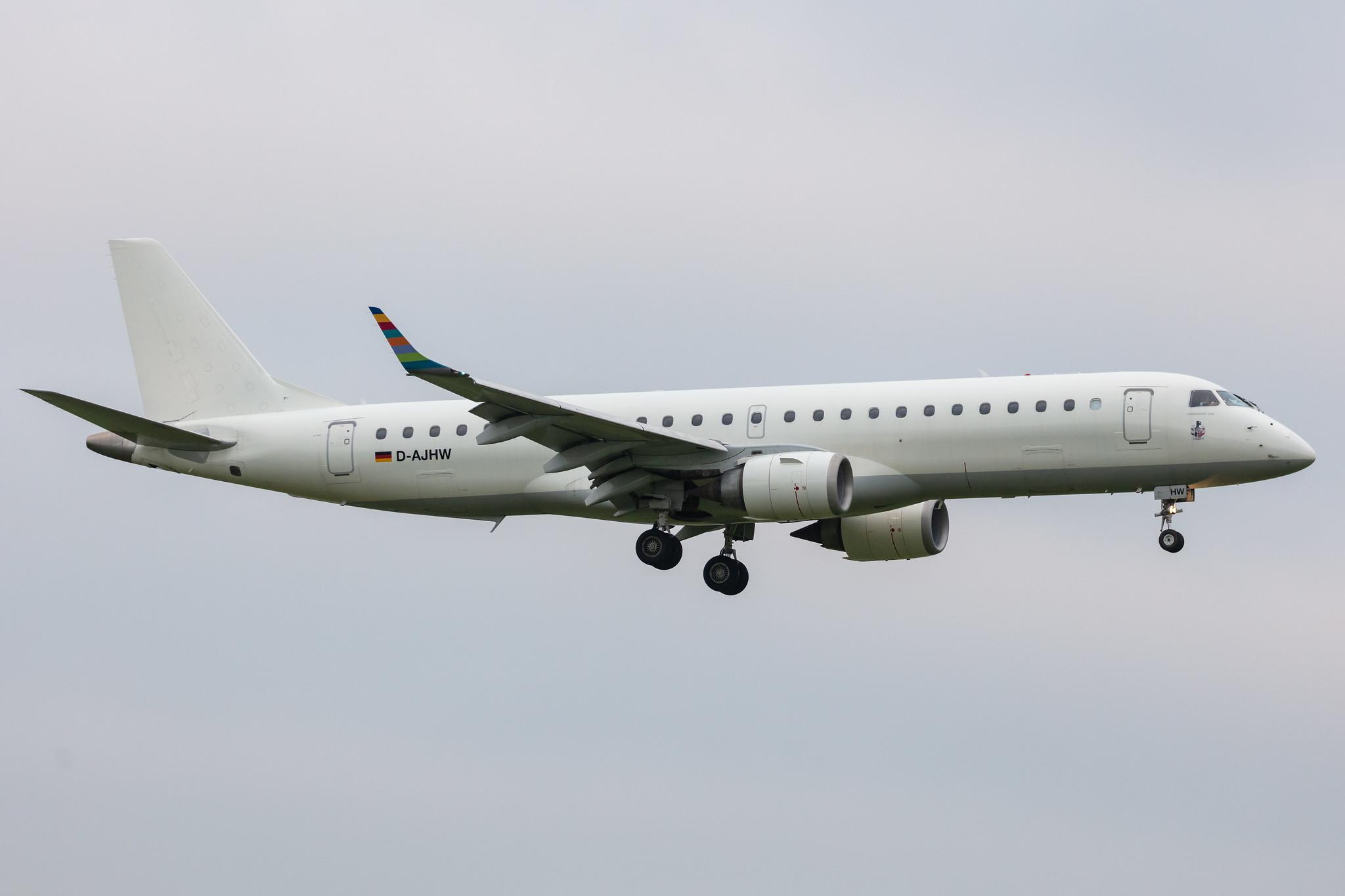 Amsterdam Schiphol: German Airways (ZQ / GER) |  Embraer E190LR E190 | D-AJHW | MSN 19000061