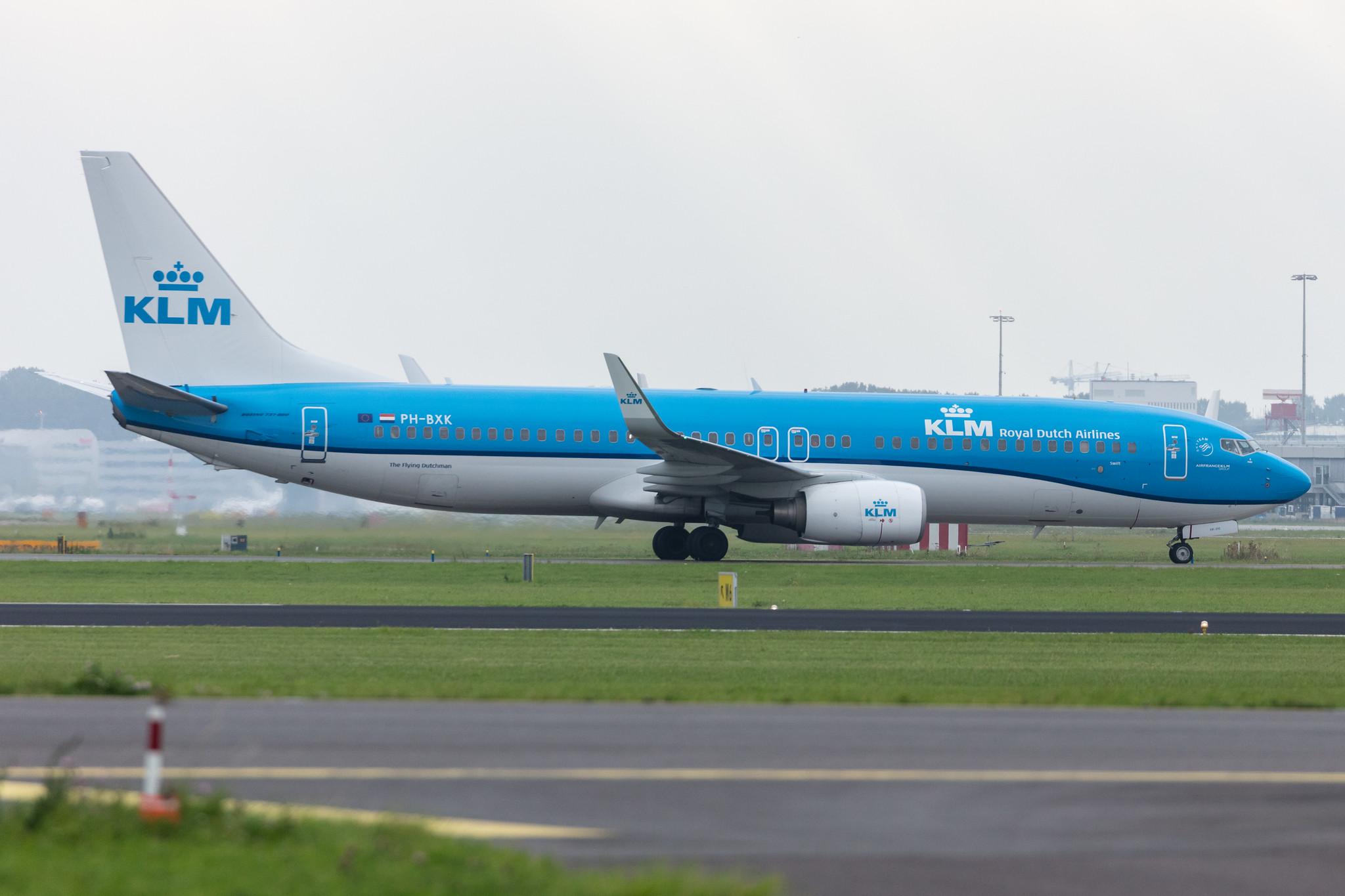Amsterdam Schiphol: KLM (KL / KLM) |  Boeing 737-8K2 B738 | PH-BXK | MSN 29598