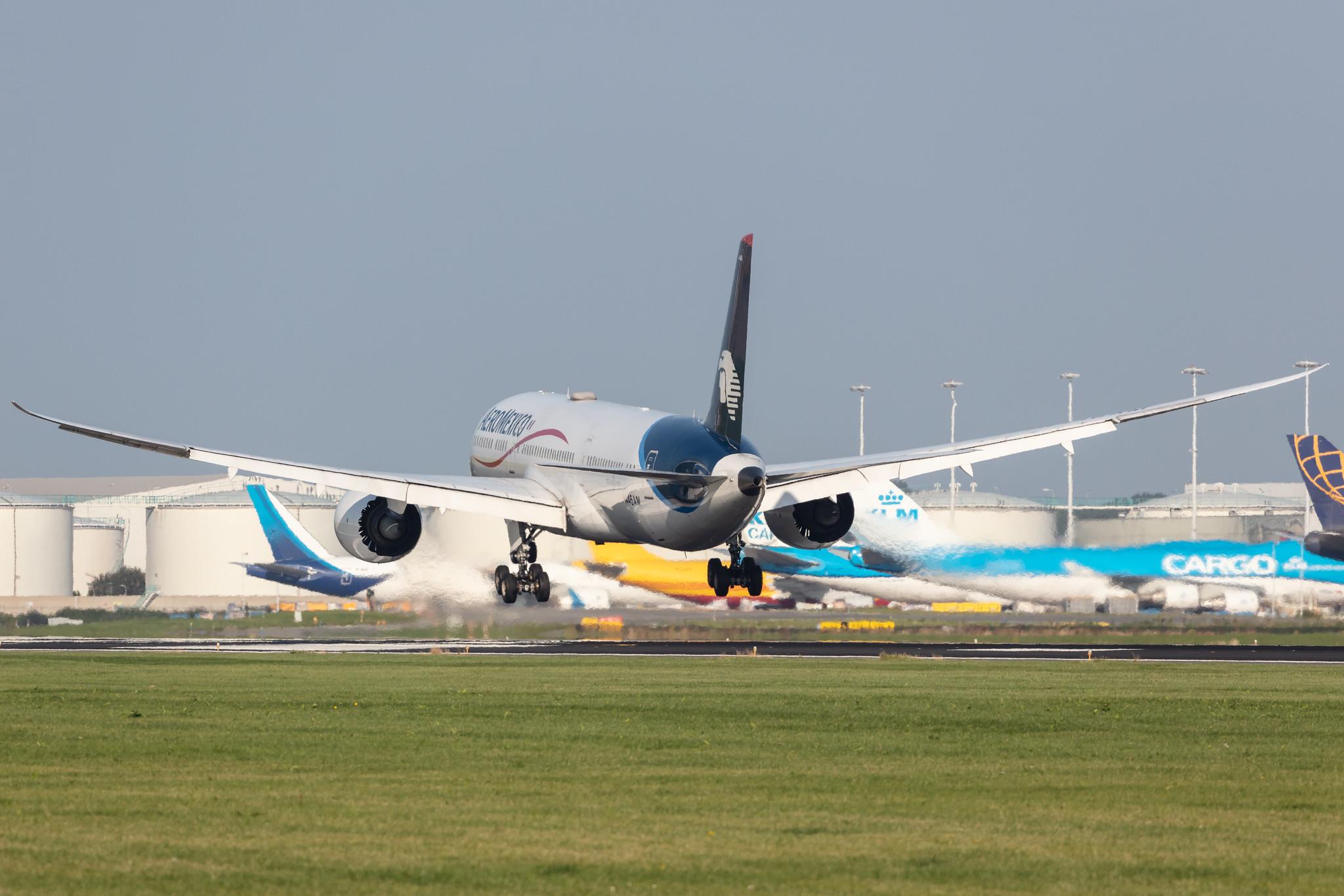 Amsterdam Schiphol: Aeromexico (AM / AMX) |  Boeing 787-9 Dreamliner B789 | N446AM | MSN 39292