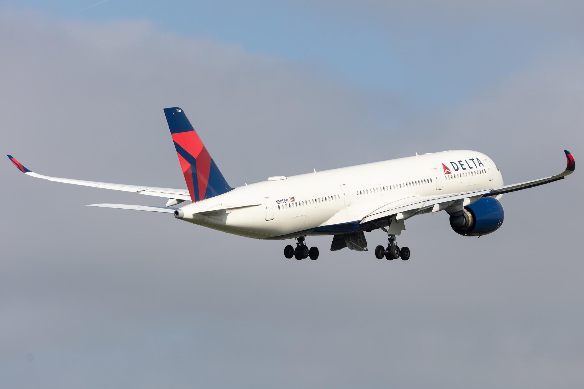 Amsterdam Schiphol: Delta Air Lines (DL / DAL) |  Airbus A350-941 A359 | N505DN | MSN 164