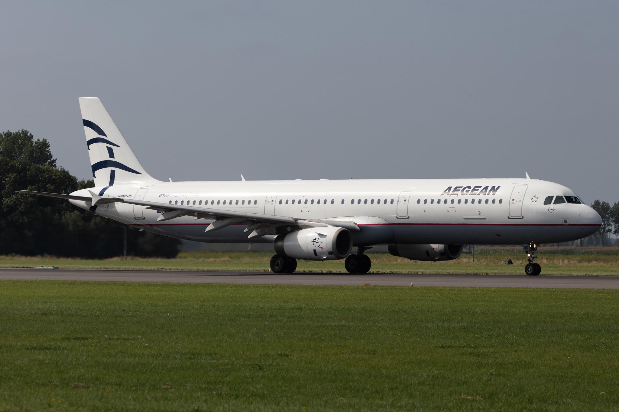 Amsterdam Schiphol: Aegean Airlines (A3 / AEE) |  Airbus A321-231 A321 | SX-DVP | MSN 3527