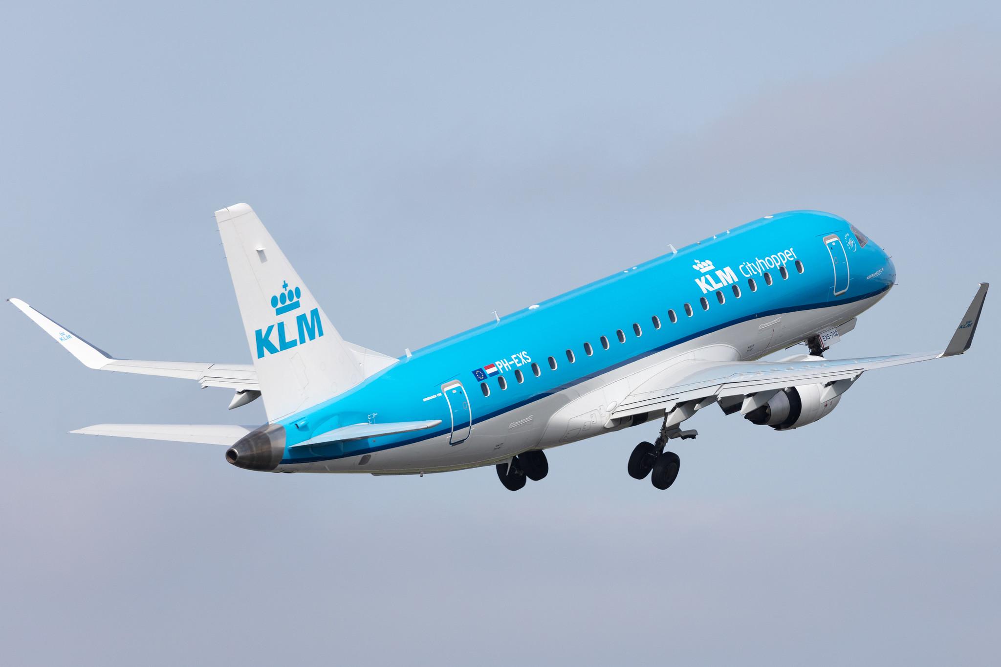 Amsterdam Schiphol: KLM (KL / KLM) | Operator: KLM Cityhopper |  Embraer E175STD E75L | PH-EXS | MSN 17000702