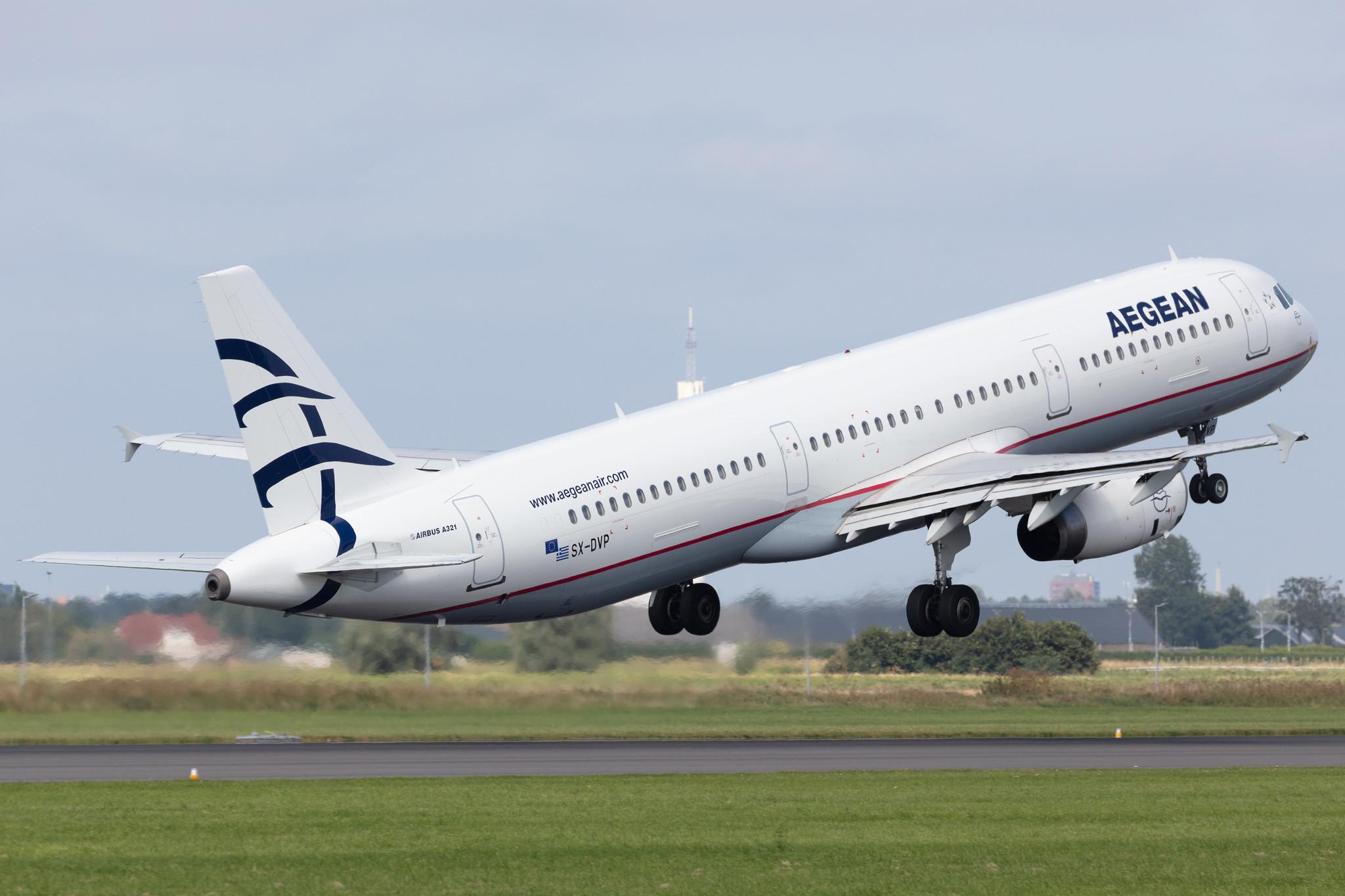 Amsterdam Schiphol: Aegean Airlines (A3 / AEE) |  Airbus A321-231 A321 | SX-DVP | MSN 3527