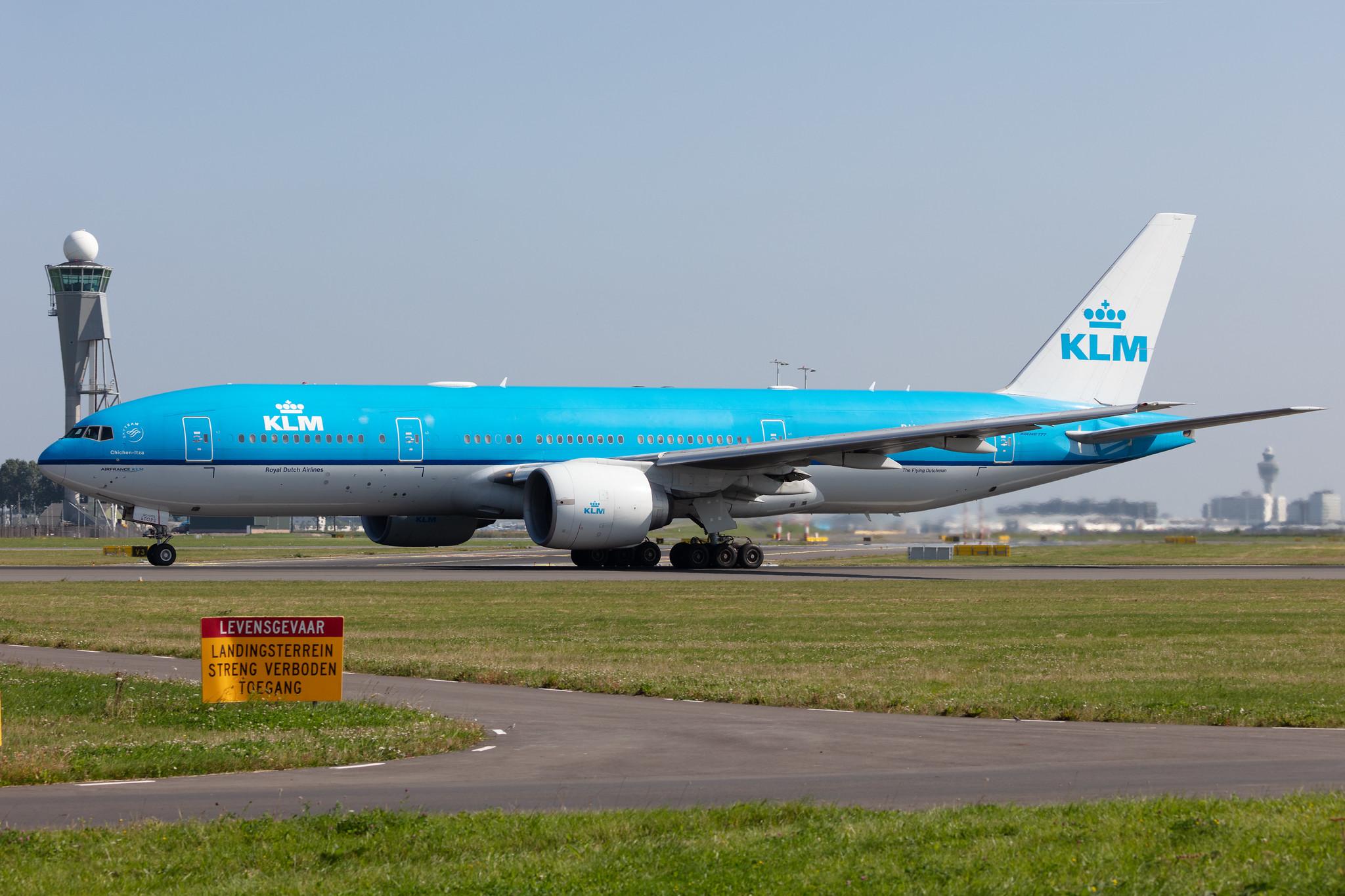 Amsterdam Schiphol: KLM (KL / KLM) |  Boeing 777-206(ER) B772 | PH-BQC | MSN 29397
