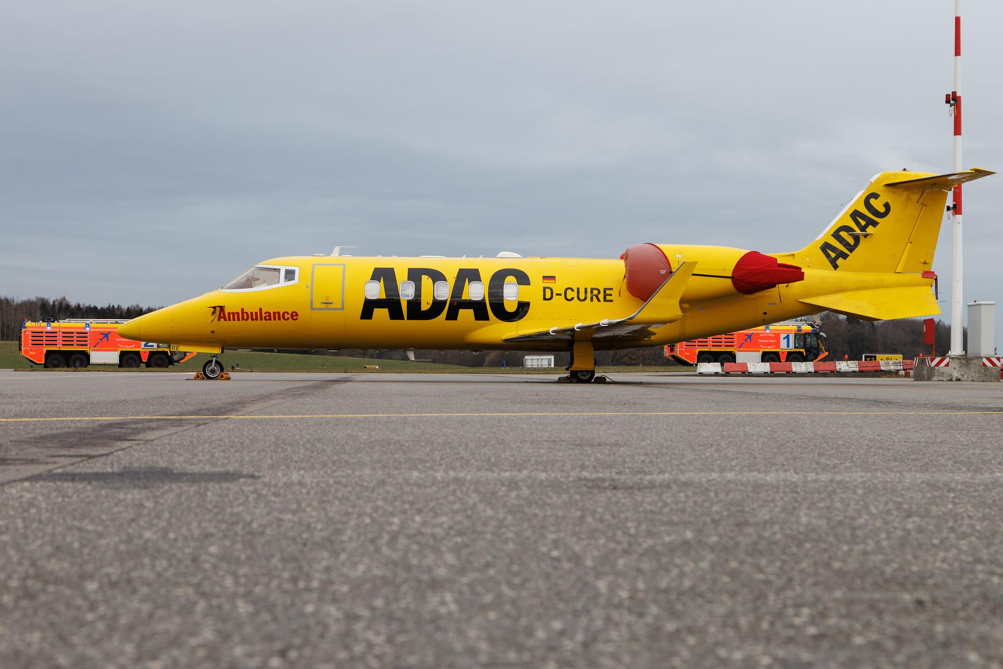 Hamburg Airport: Aero-Dienst (/ ADN) | Learjet 60XR LJ60 | D-CURE | MSN 60-379