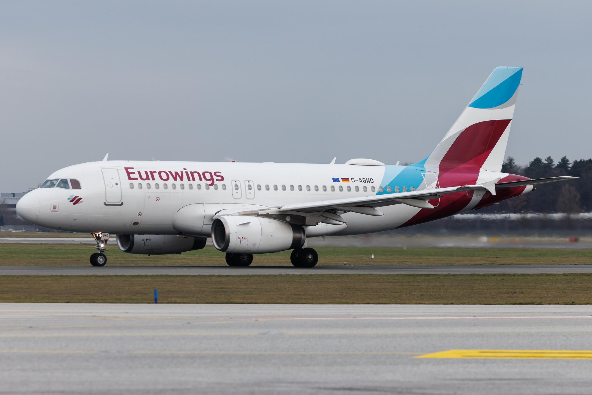 Hamburg Airport: Eurowings (EW / EWG) | Airbus A319-132 A319 | D-AGWO | MSN 4166