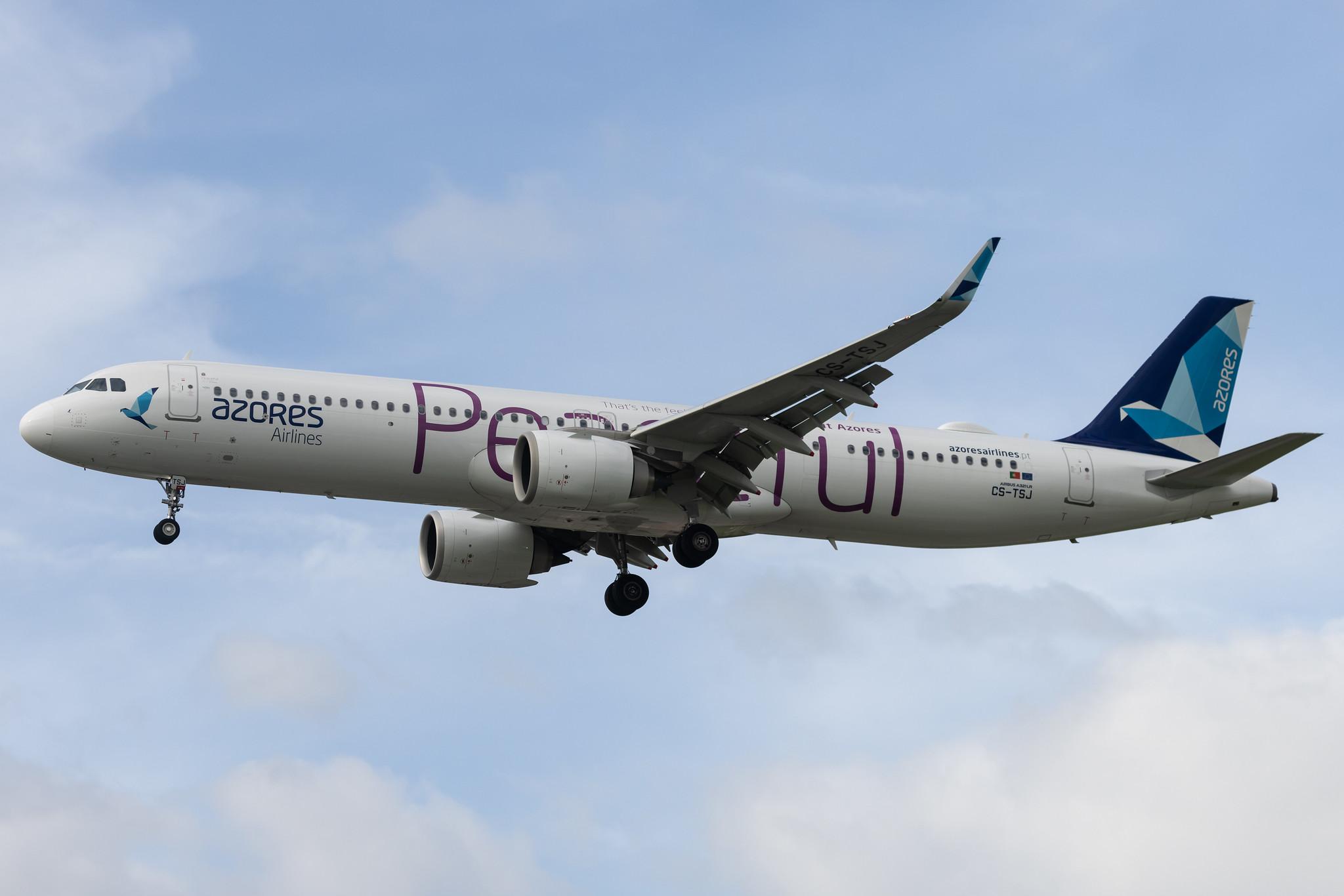 Aeroporto de Lisboa: Azores Airlines (S4 / RZO) |  Livery: Peaceful Livery |  Airbus A321-253NX A21N | CS-TSJ | MSN 10519