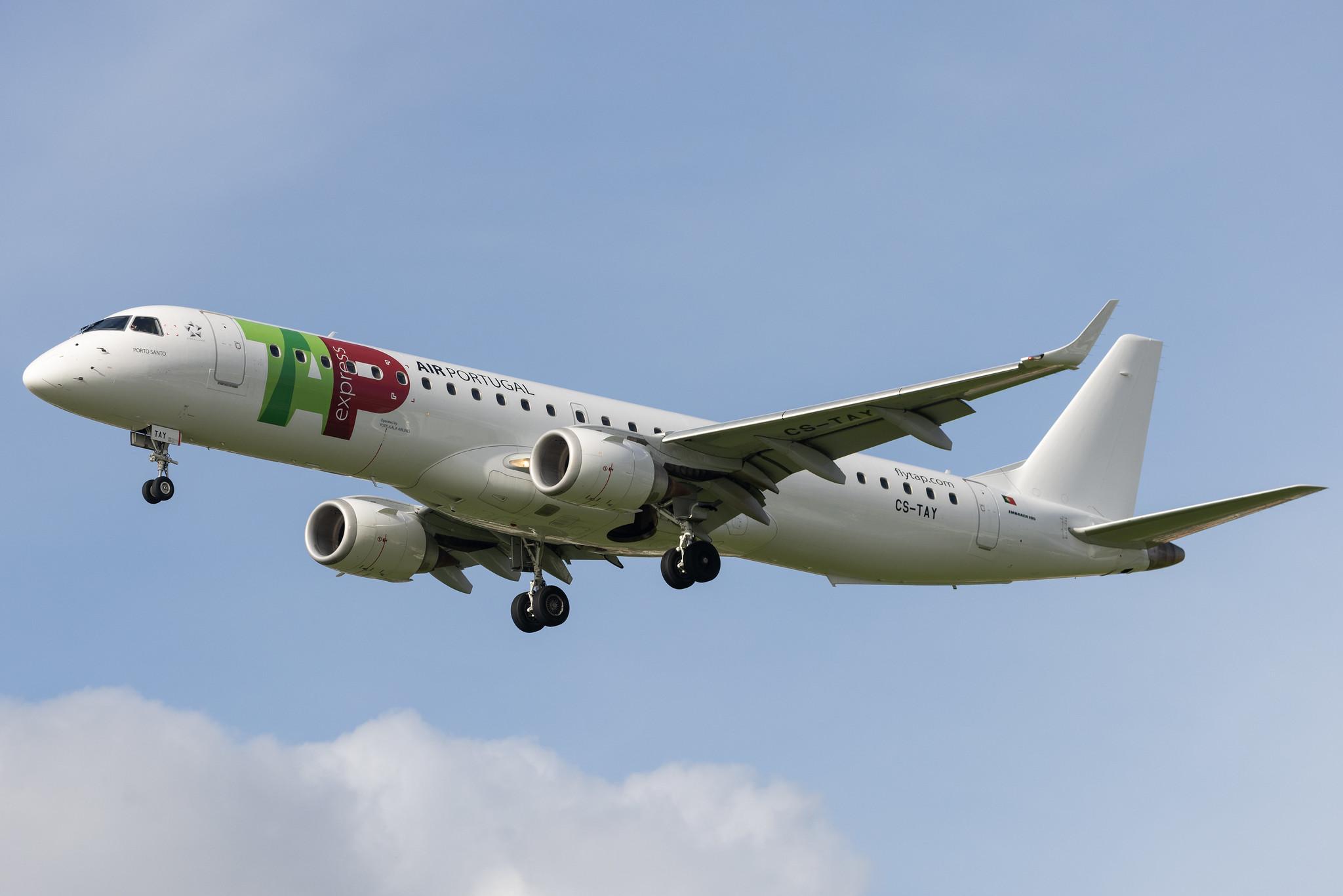 Aeroporto de Lisboa: TAP Express (TP / TAP) | Operator: Portugalia Airlines |  Embraer E195LR E195 | CS-TAY | MSN 19000357