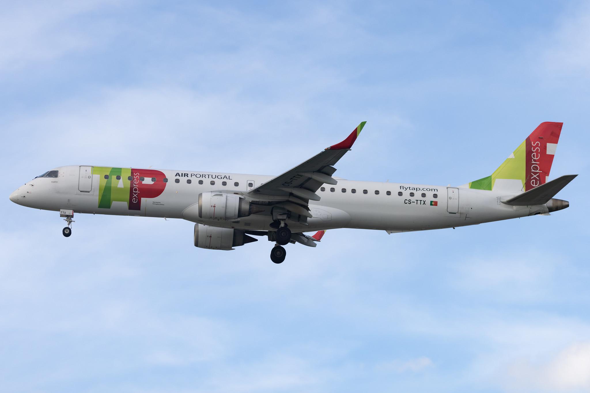 Aeroporto de Lisboa: TAP Express (TP / TAP) | Operator: Portugalia Airlines | Embraer E195AR E195 | CS-TTX | MSN 19000429