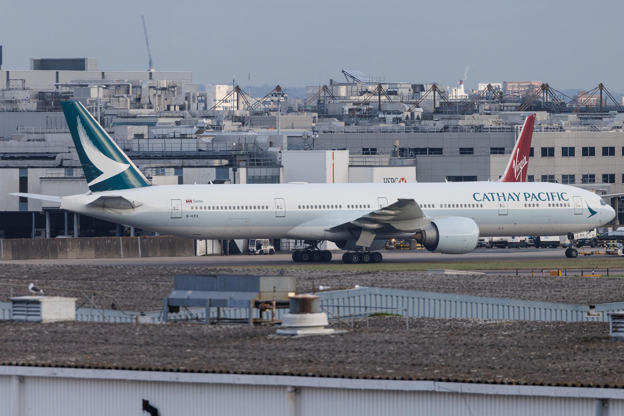 London Heathrow: Cathay Pacific (CX / CPA) | Boeing 777-367(ER) B77W | B-KPX | MSN 37897