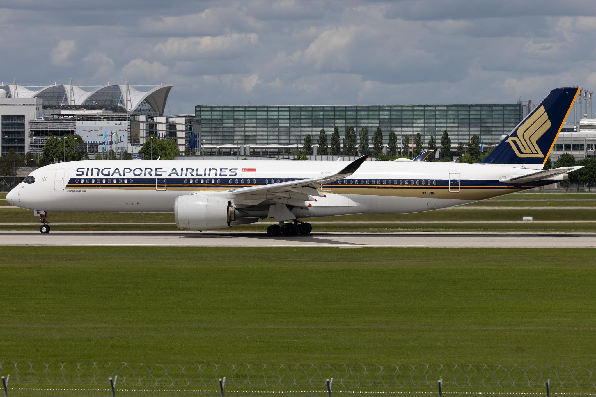 Munich Airport: Singapore Airlines (SQ / SIA) | Airbus A350-941 A359 | 9V-SME | MSN 041