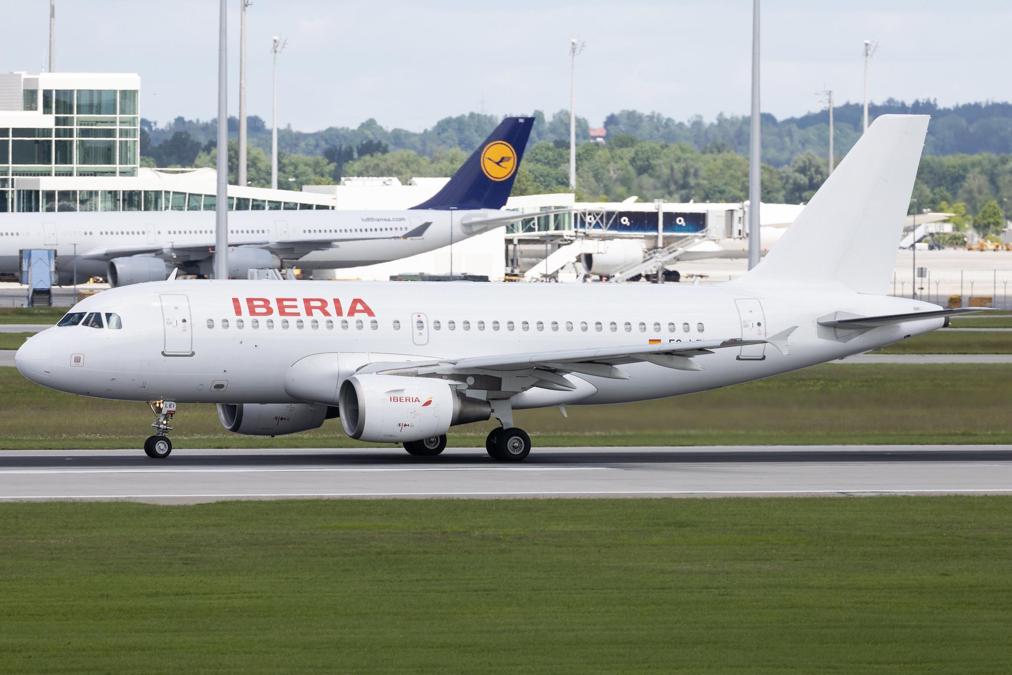 Munich Airport: Iberia (IB / IBE) | Airbus A319-111 A319 | EC-LEI | MSN 3744