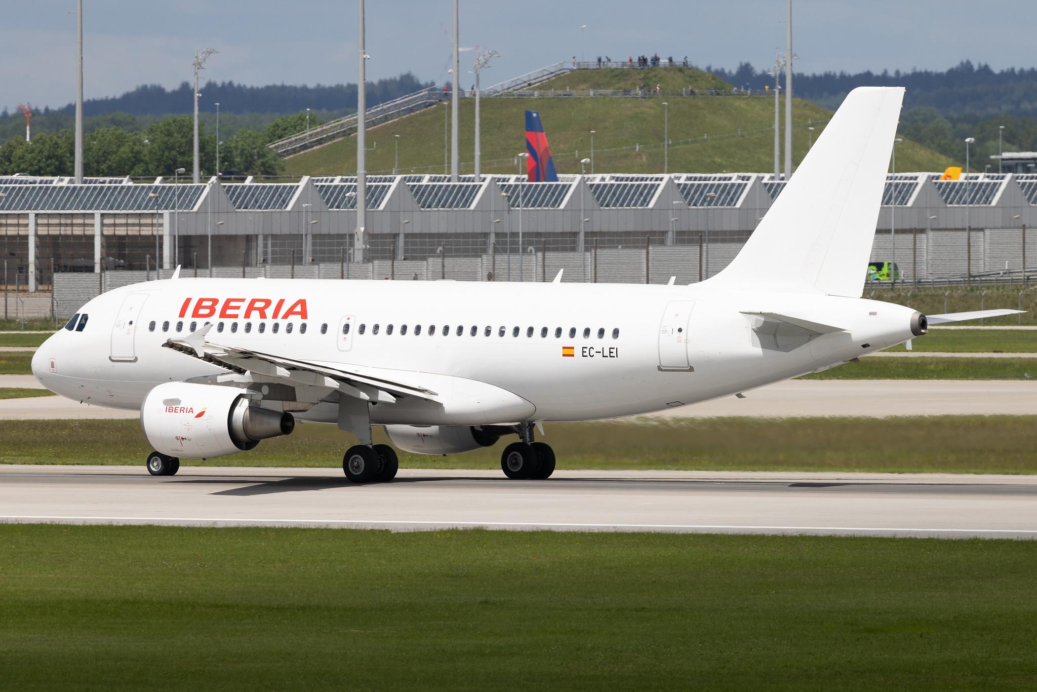 Munich Airport: Iberia (IB / IBE) | Airbus A319-111 A319 | EC-LEI | MSN 3744