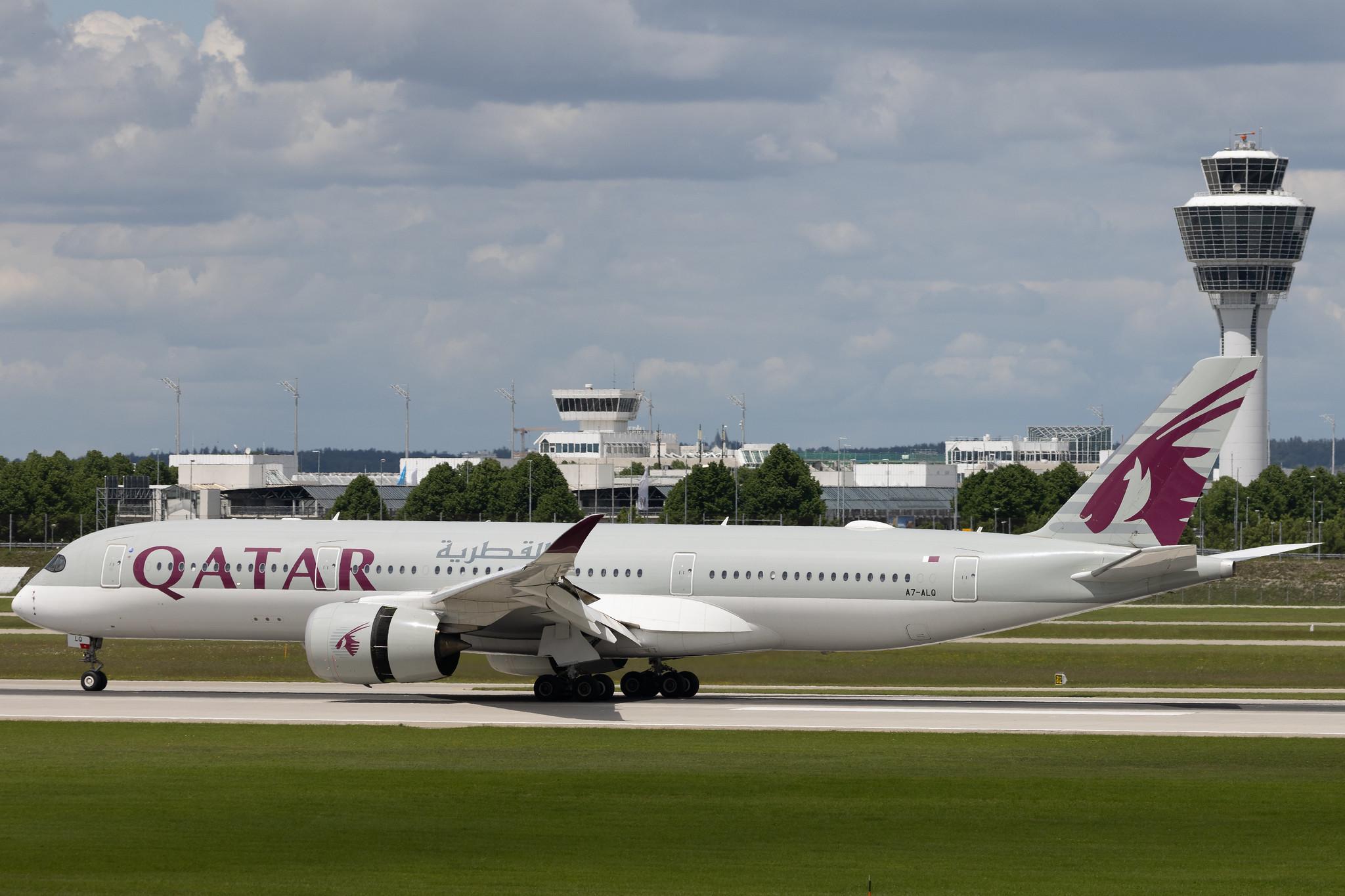 Munich Airport: Qatar Airways (QR / QTR) | Airbus A350-941 A359 | A7-ALQ | MSN 076
