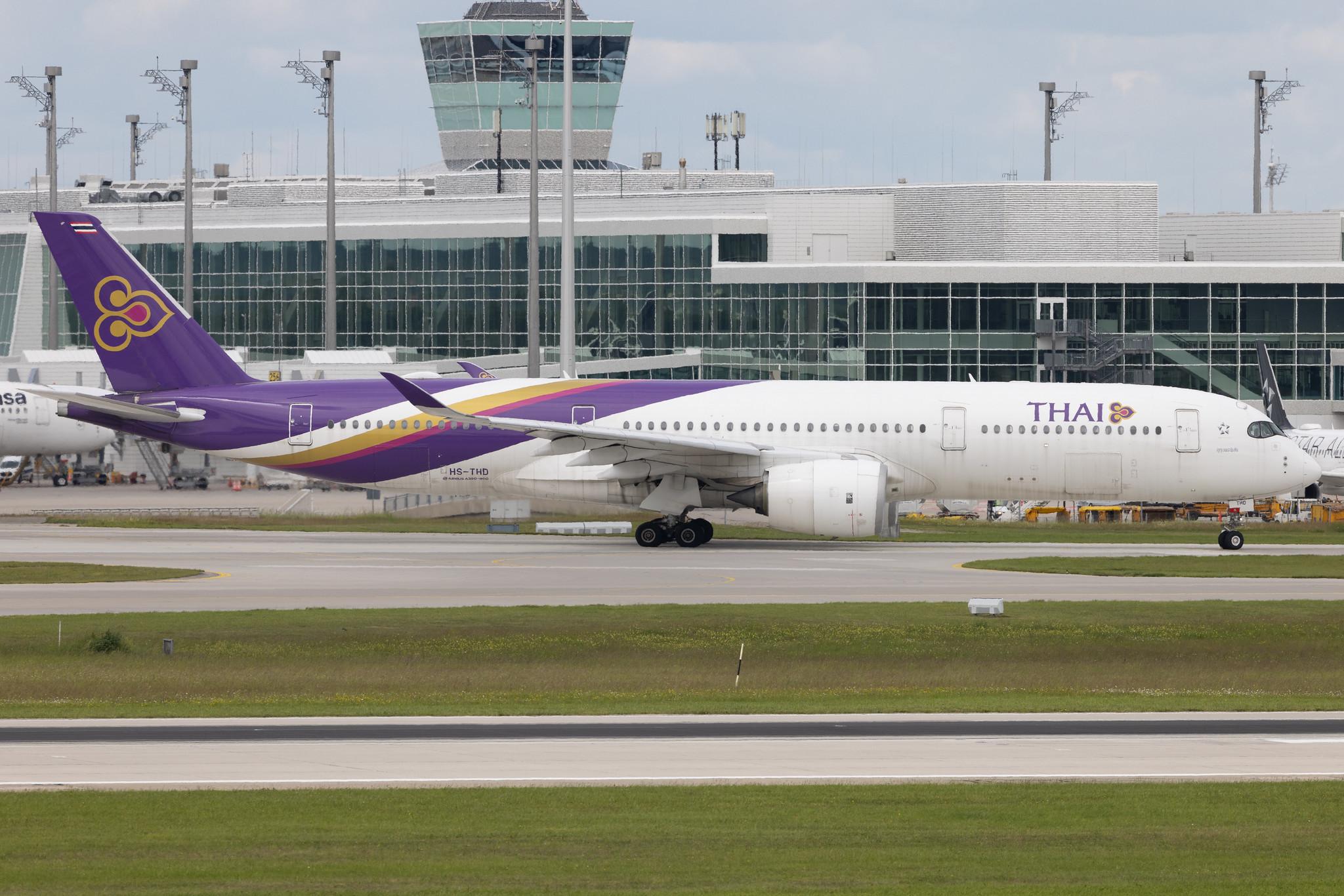 Munich Airport: Thai Airways (TG / THA) | Airbus A350-941 A359 | HS-THD | MSN 095