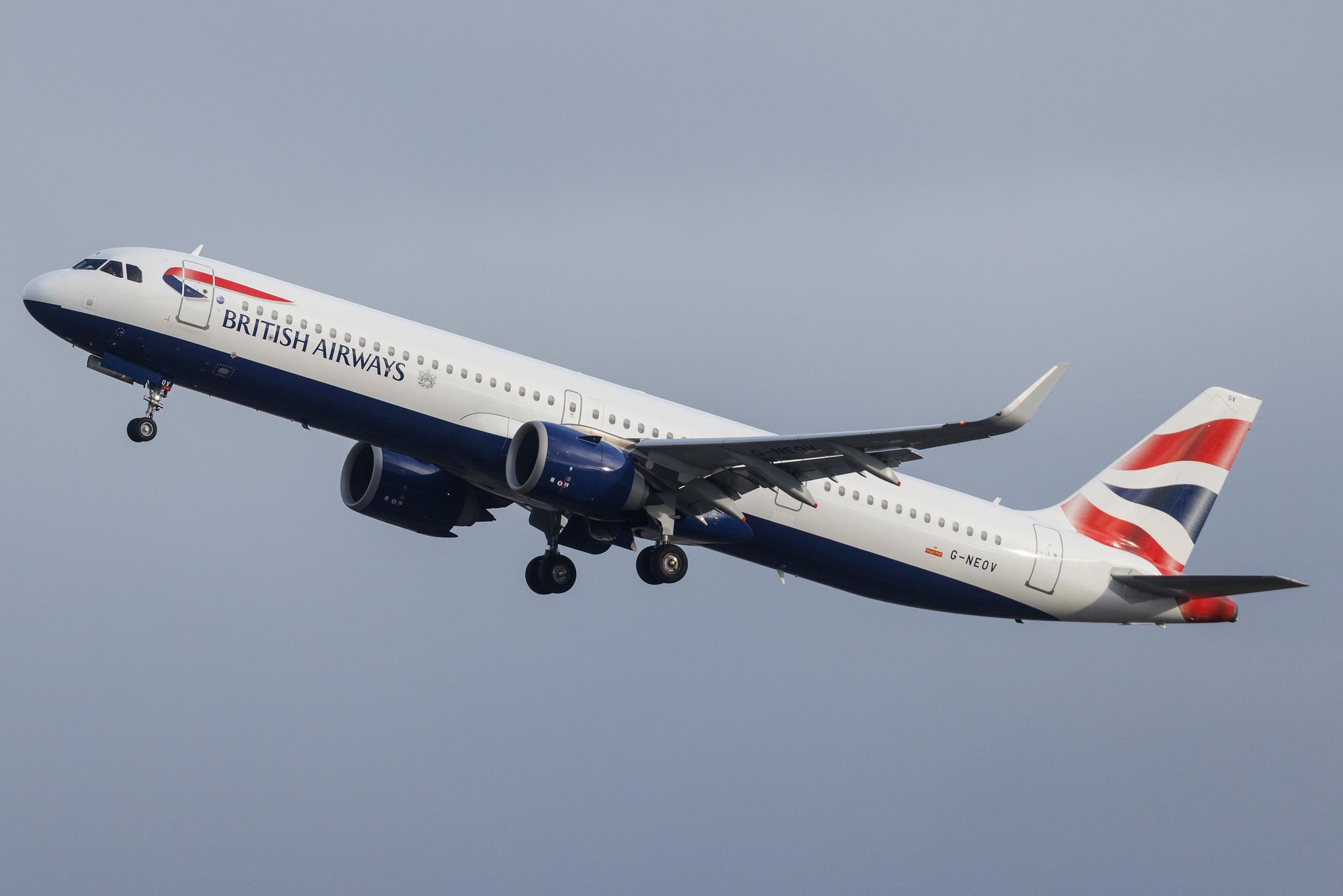 London Heathrow: British Airways (BA / BAW) | Airbus A321-251NX A21N | G-NEOV | MSN 8930