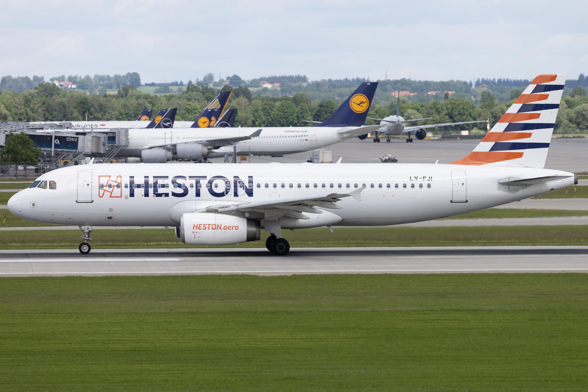 Munich Airport: Condor (DE / CFG) | Operator: Heston Airlines | Airbus A320-232 A320 | LY-FJI | MSN 02157