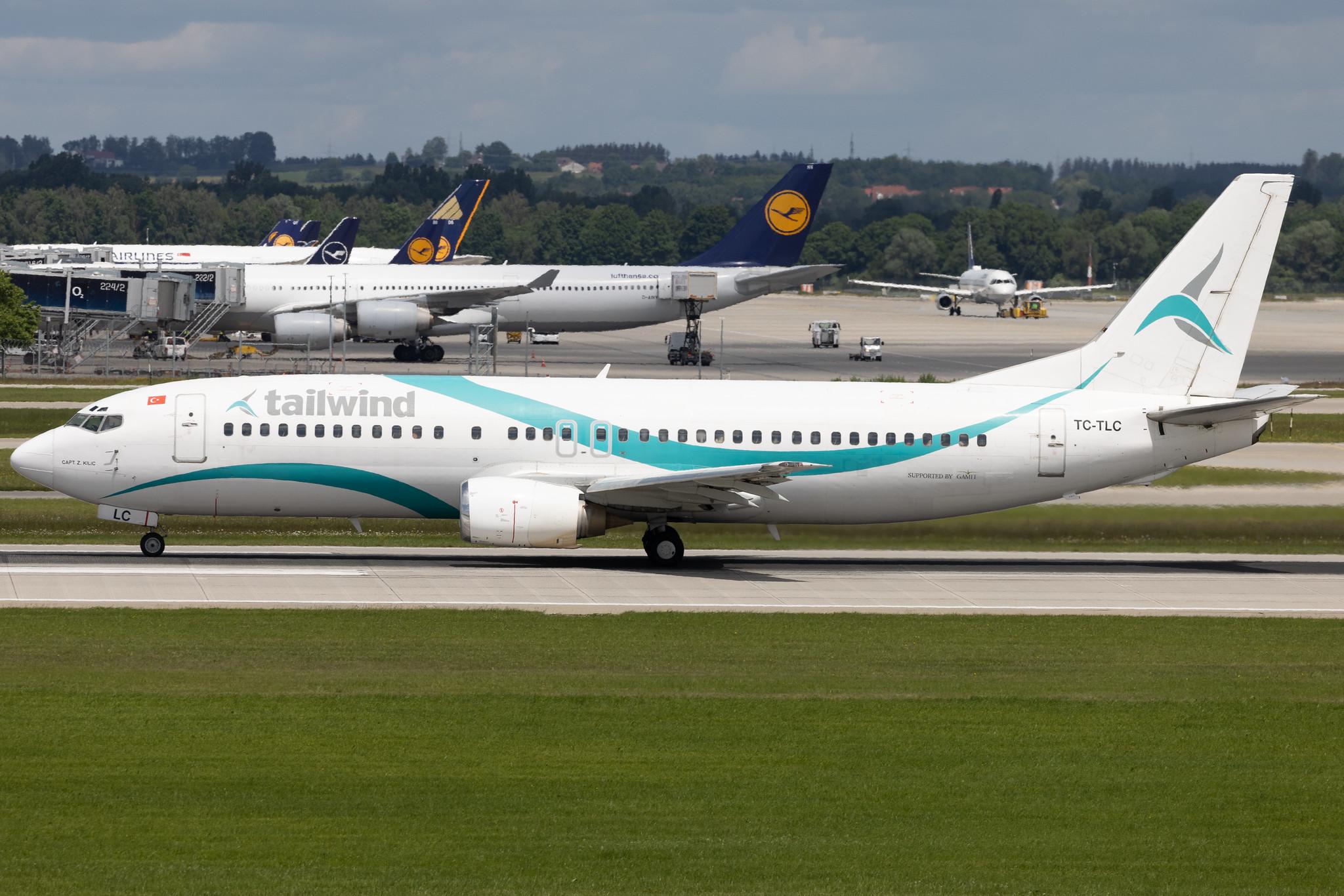 Munich Airport: Tailwind Airlines (TI / TWI) | Boeing 737-4Q8 B734 | TC-TLC | MSN 25112