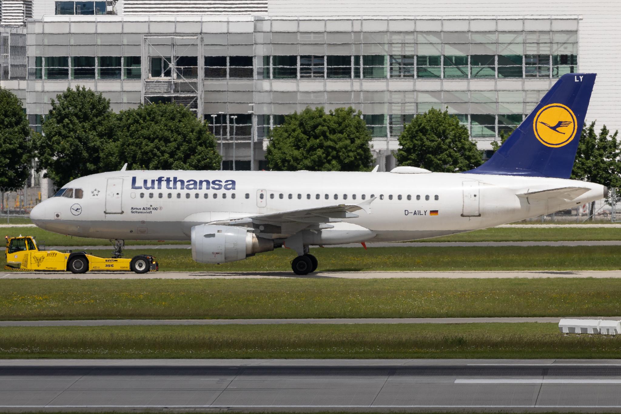 Munich Airport: Lufthansa (LH / DLH) | Airbus A319-114 A319 | D-AILY | MSN 0875