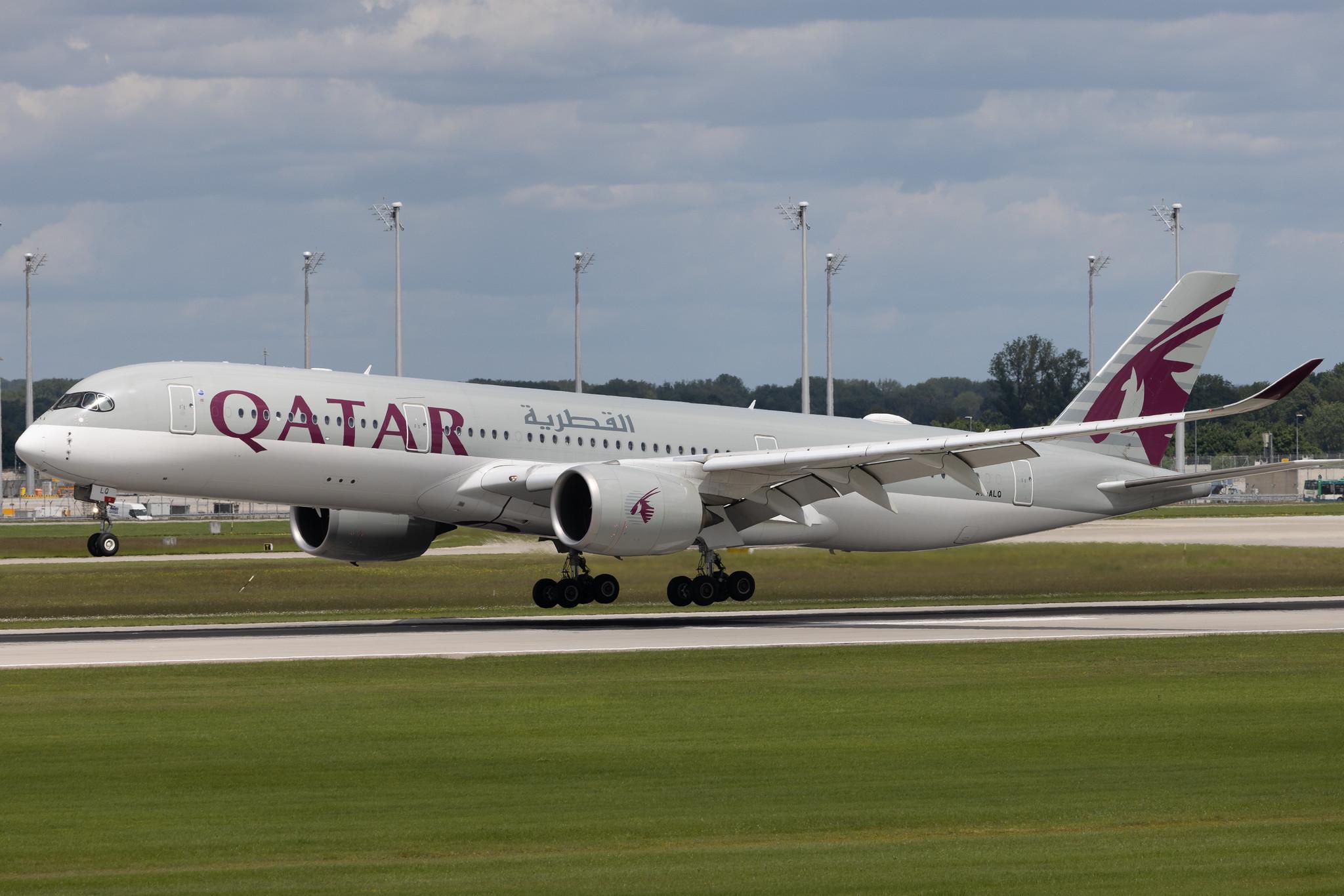 Munich Airport: Qatar Airways (QR / QTR) | Airbus A350-941 A359 | A7-ALQ | MSN 076