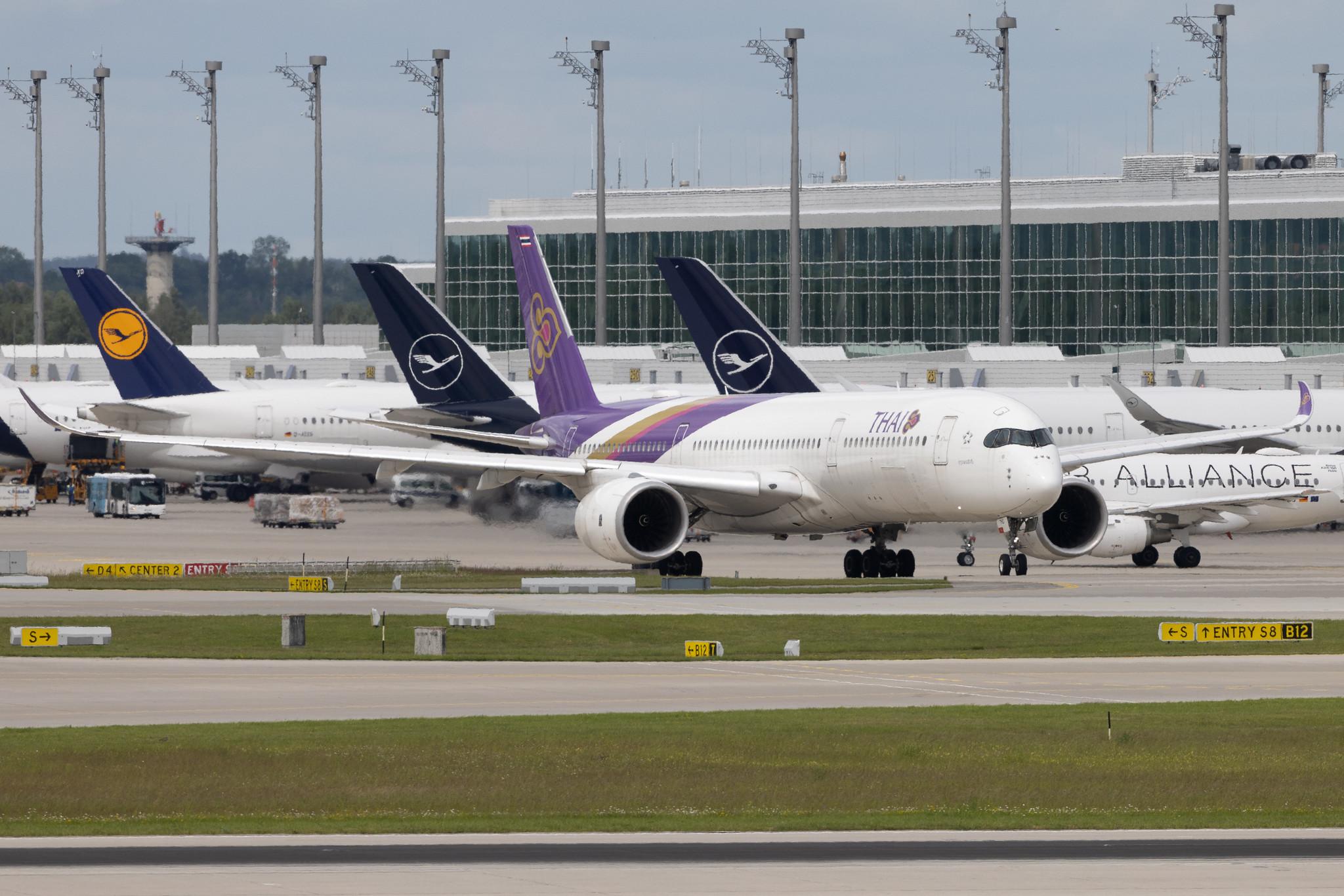 Munich Airport: Thai Airways (TG / THA) | Airbus A350-941 A359 | HS-THD | MSN 095