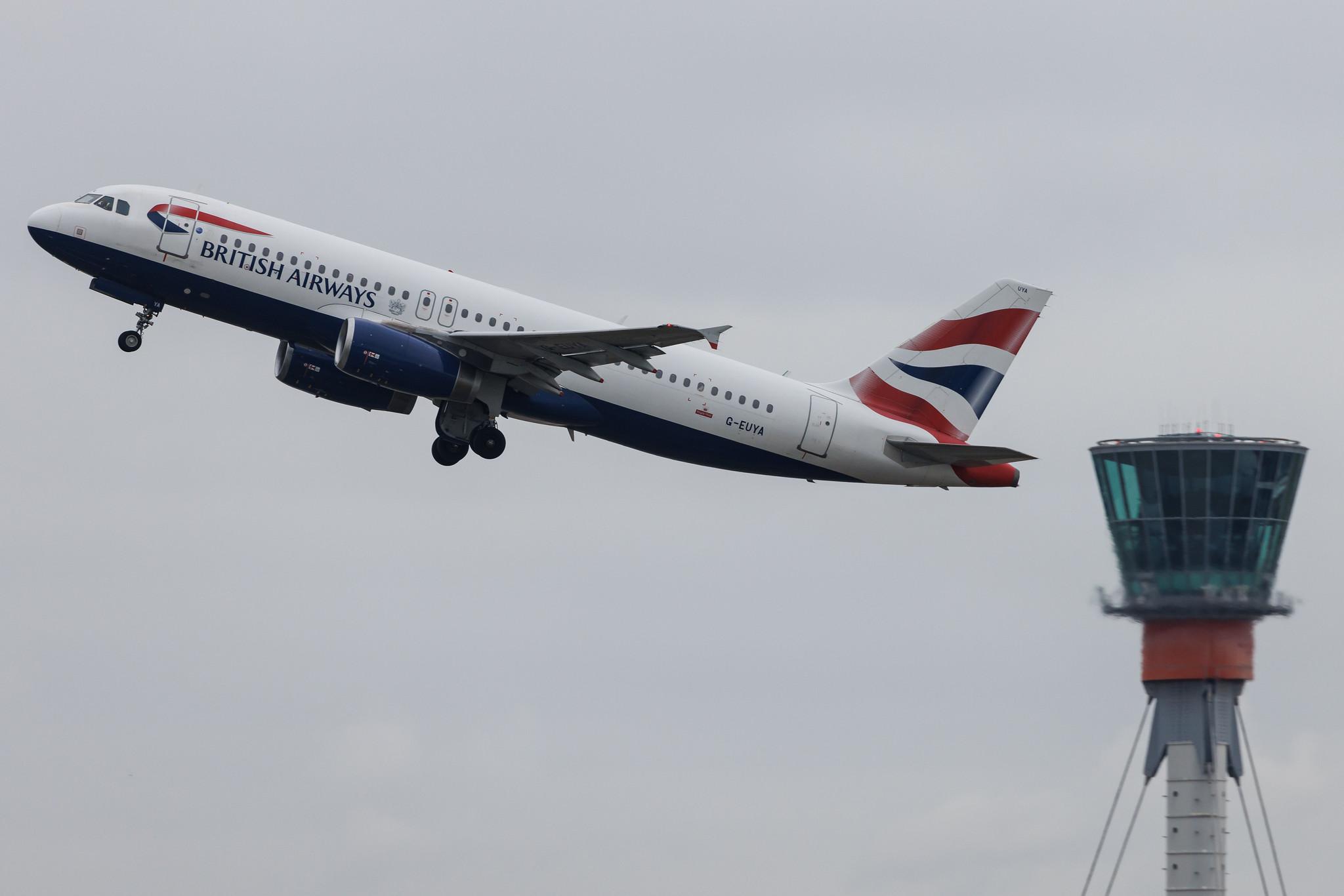London Heathrow: British Airways (BA / BAW) | Airbus A320-232 A320 | G-EUYA | MSN 3697