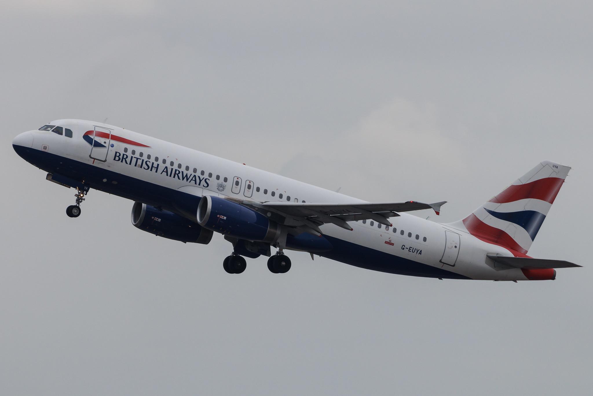 London Heathrow: British Airways (BA / BAW) | Airbus A320-232 A320 | G-EUYA | MSN 3697