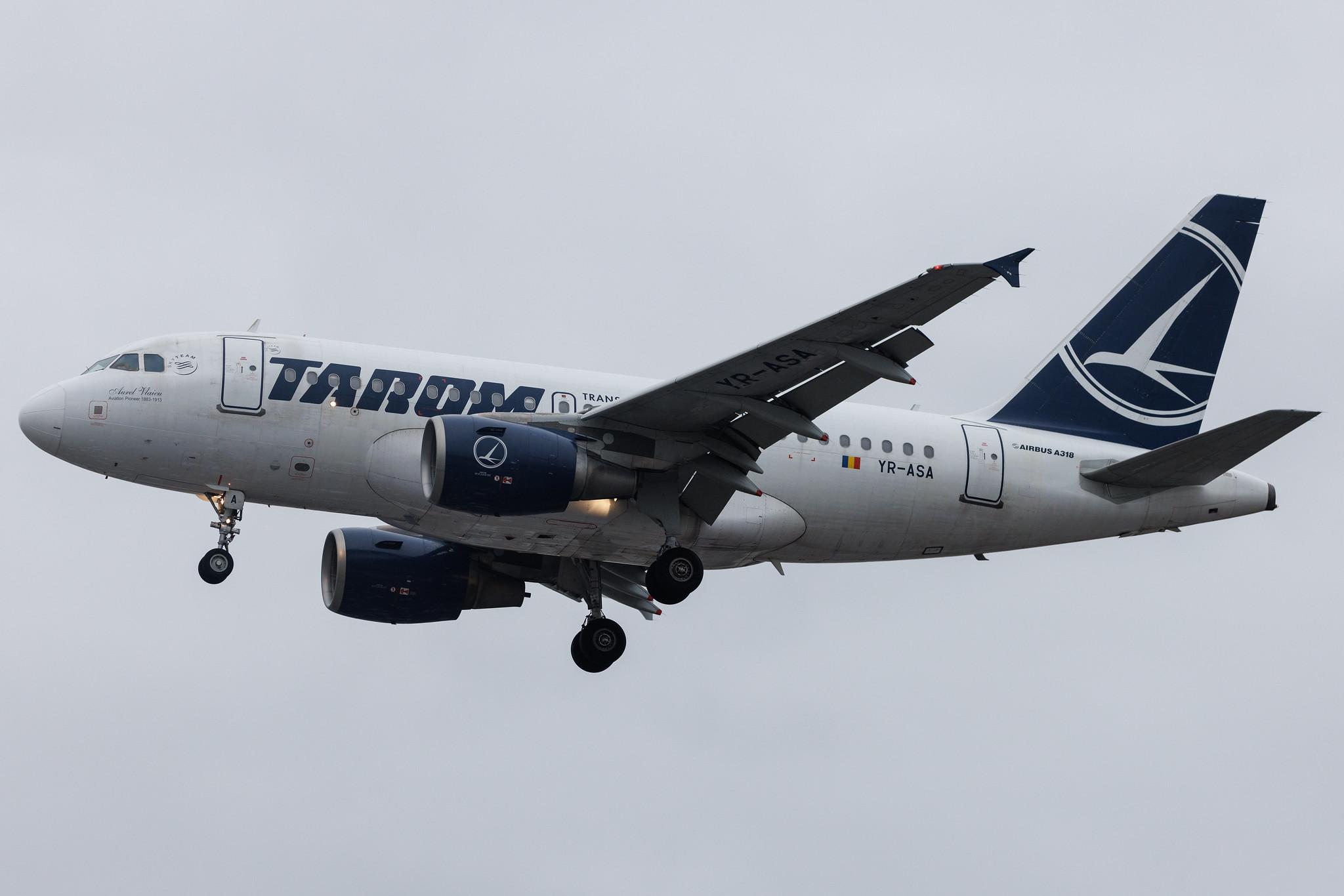 London Heathrow: Tarom (RO / ROT) | Airbus A318-111 A318 | YR-ASA | MSN 2931