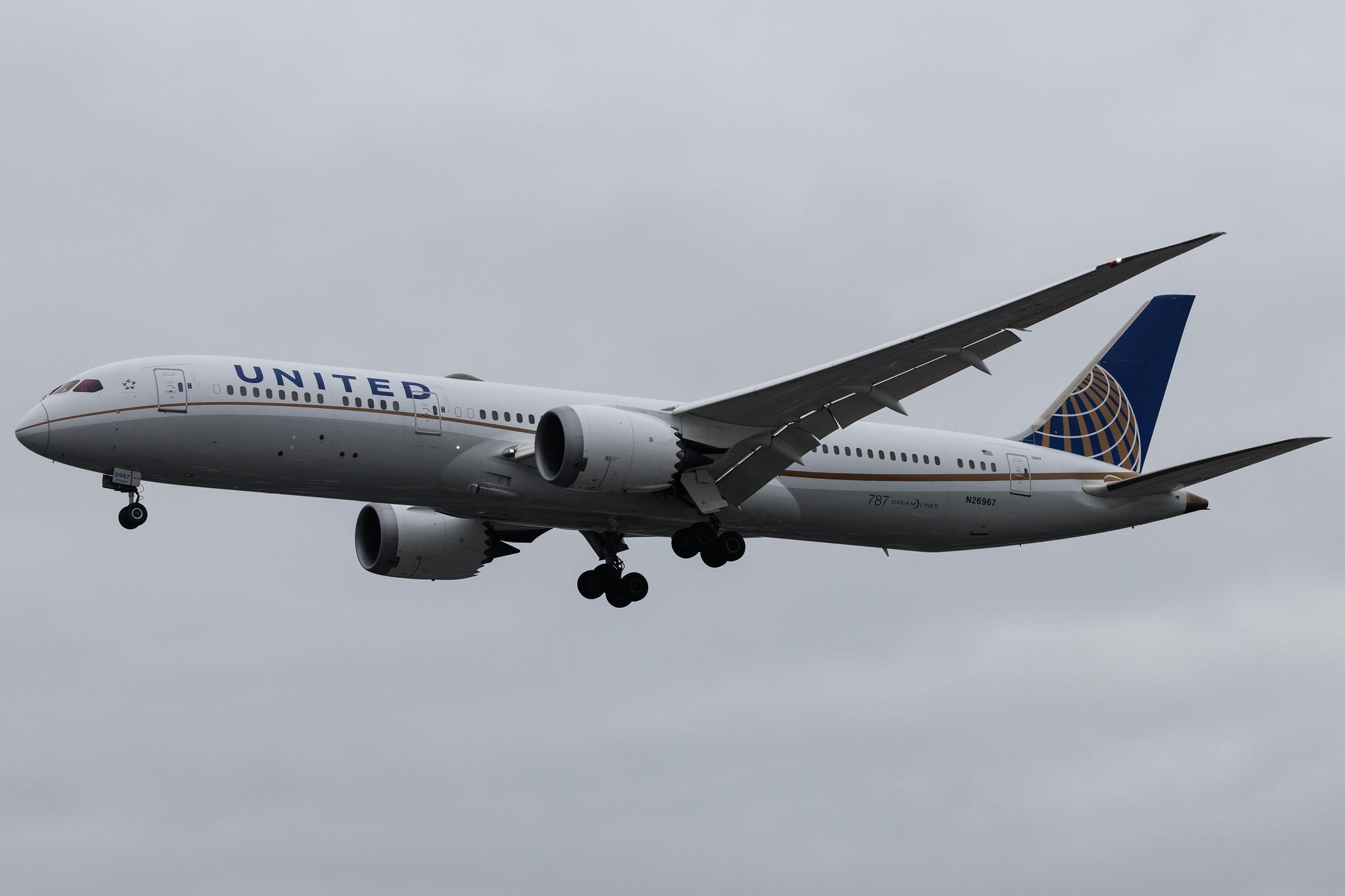 London Heathrow: United Airlines (UA / UAL) | Boeing 787-9 Dreamliner B789 | N26967 | MSN 60144
