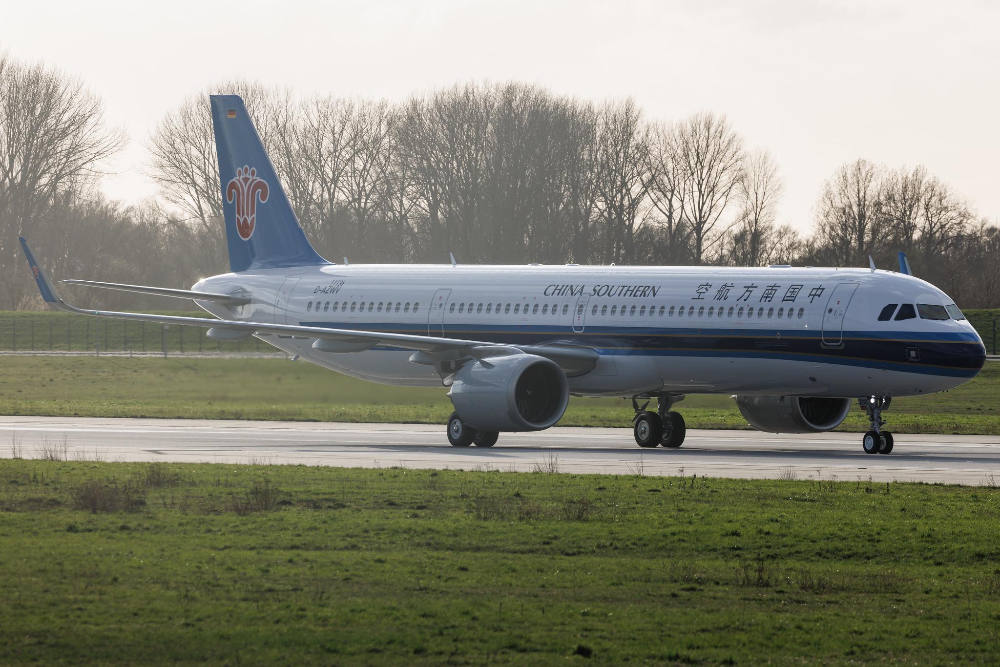 Hamburg Finkenwerder: China Southern Airlines (CZ / CSN) | Airbus A321-253NX A21N | D-AZWV | MSN 11136