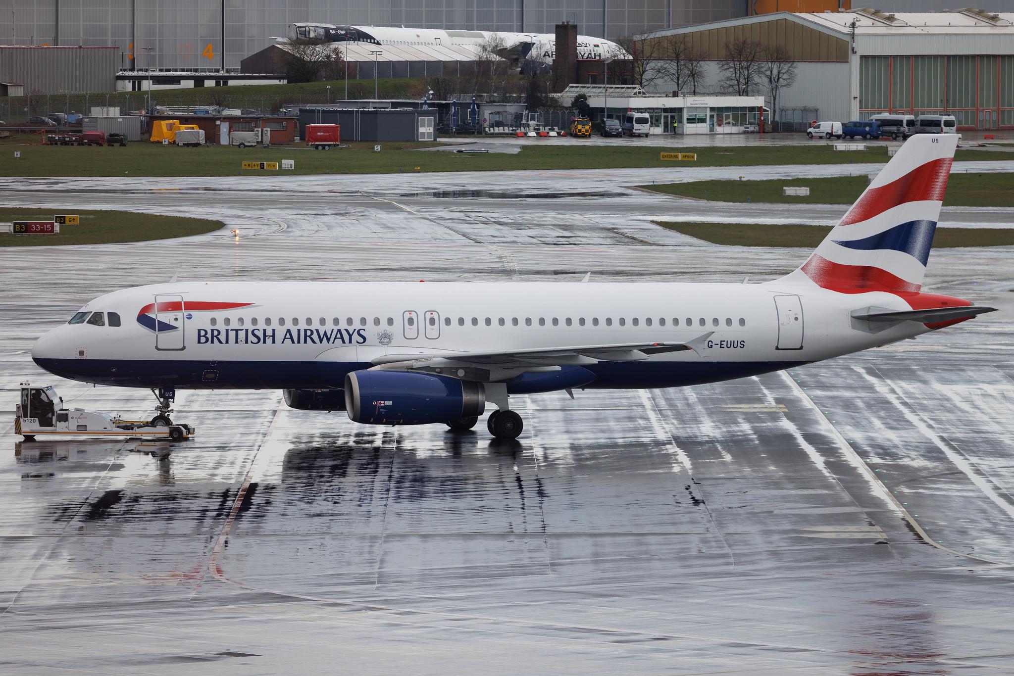 Hamburg Airport: British Airways (BA / BAW) | Airbus A320-232 A320 | G-EUUS | MSN 3301