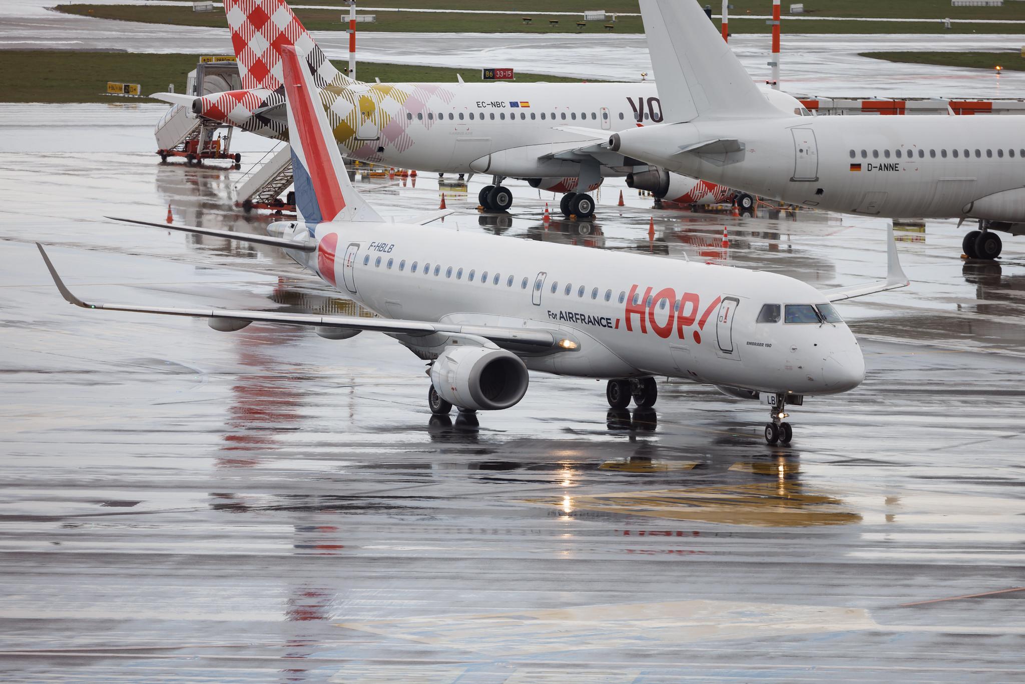 Hamburg Airport: Air France (AF / AFR) | Operator: Air France Hop |  Embraer E190LR E190 | F-HBLB | MSN 19000060
