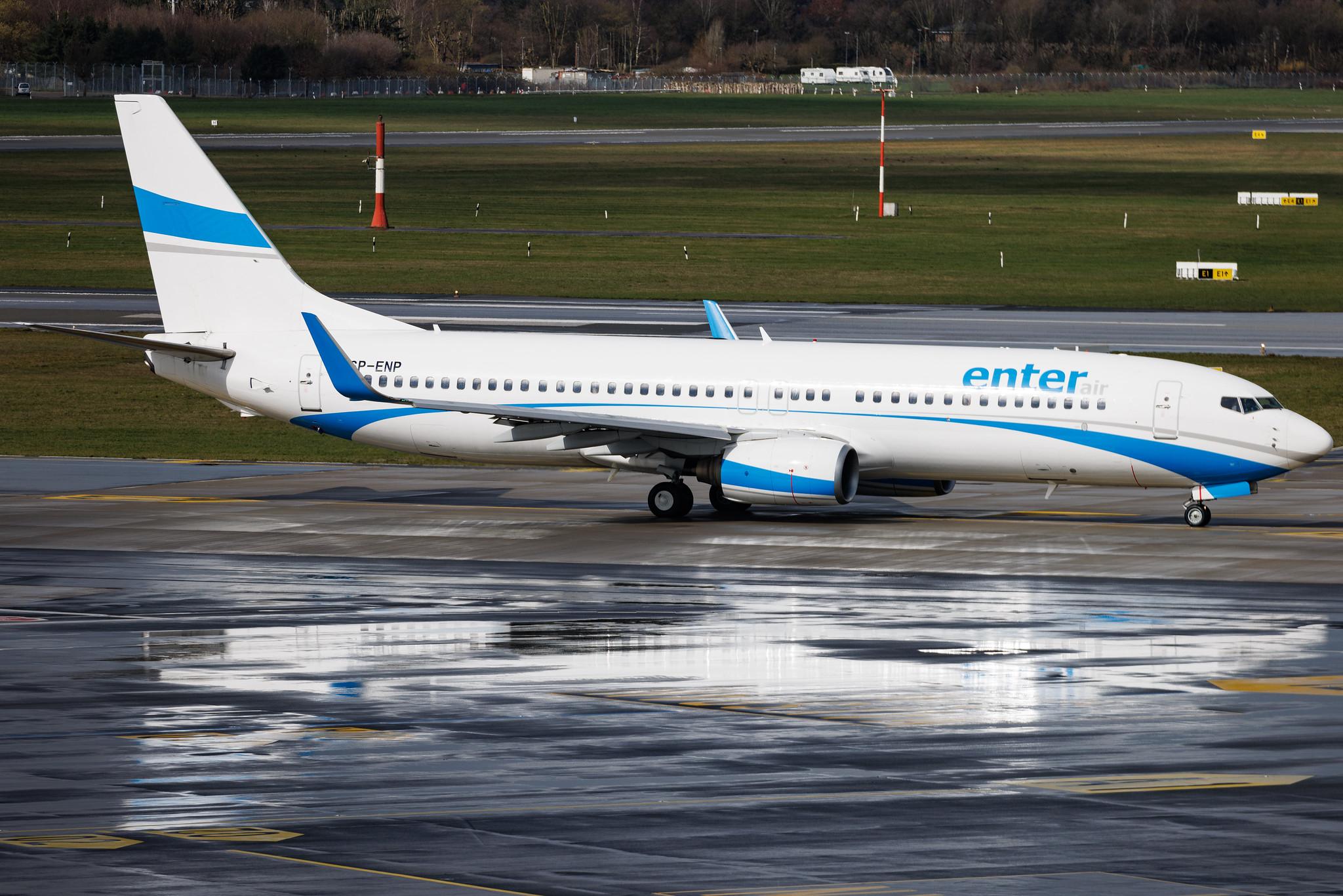 Hamburg Airport: Enter Air (E4 / ENT) | Boeing 737-8AS B738 | SP-ENP | MSN 29923