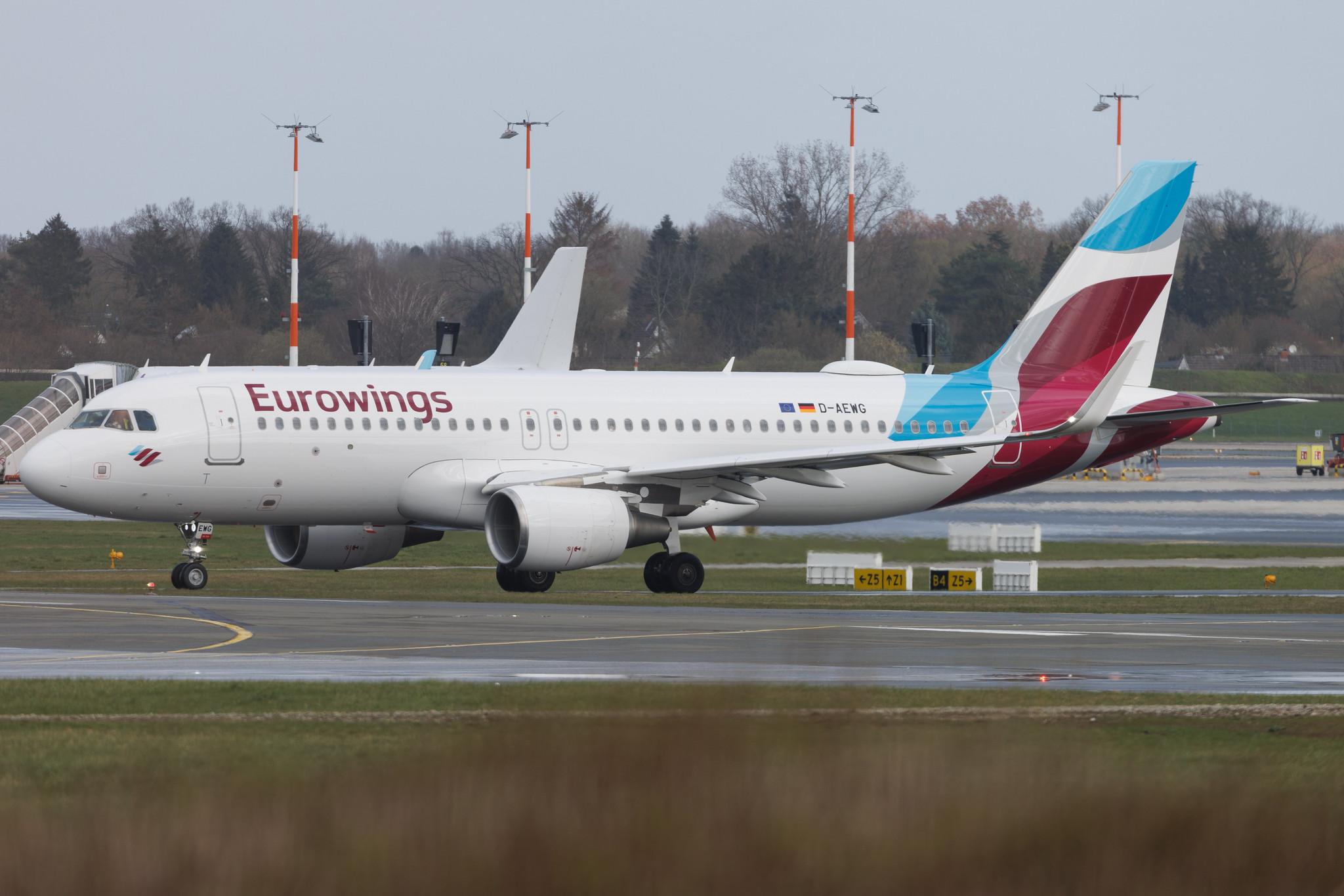 Hamburg Airport: Eurowings (EW / EWG) | Airbus A320-214 A320 | D-AEWG | MSN 7121