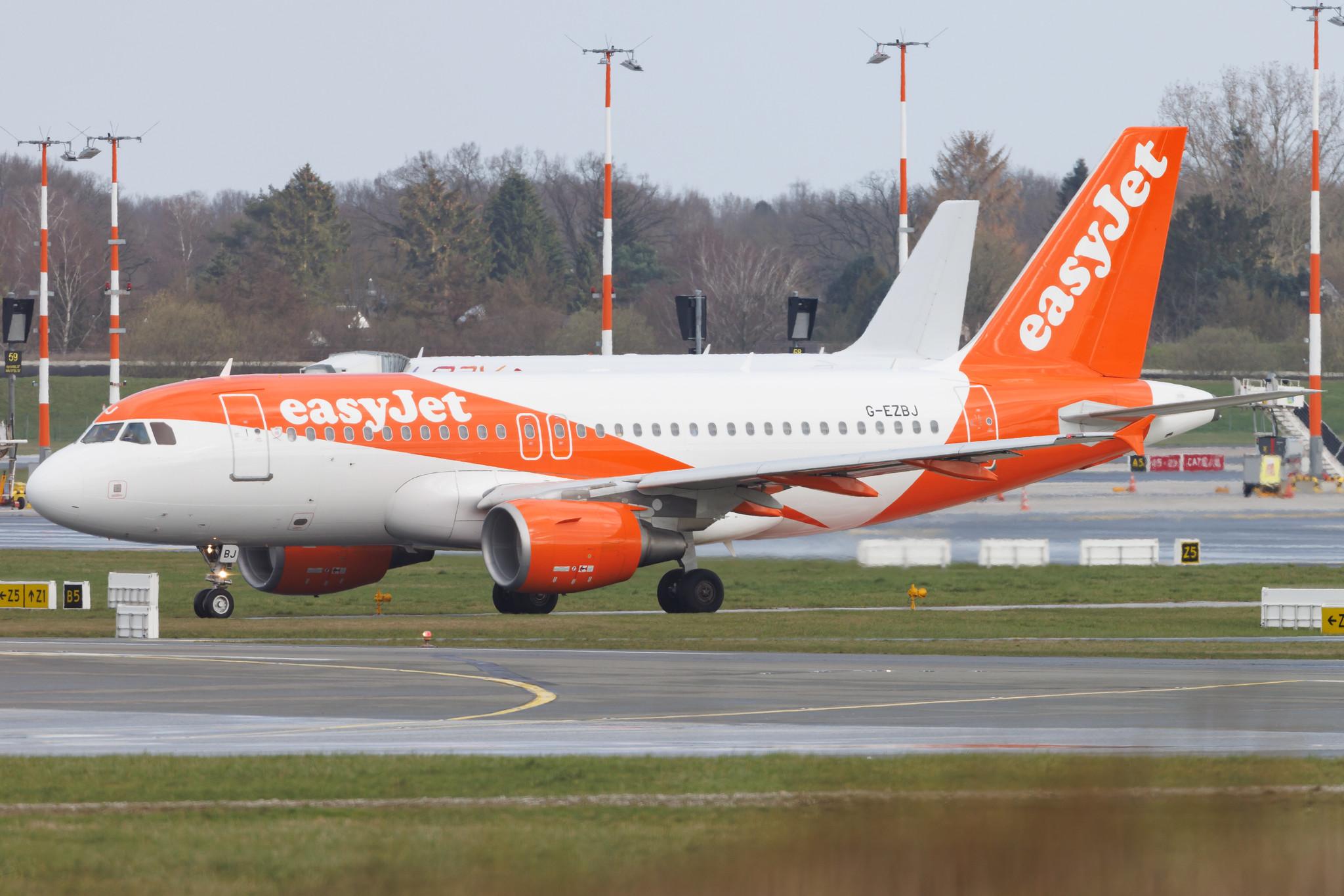 Hamburg Airport: easyJet (U2 / EZY) | Airbus A319-111 A319 | G-EZBJ | MSN 3036