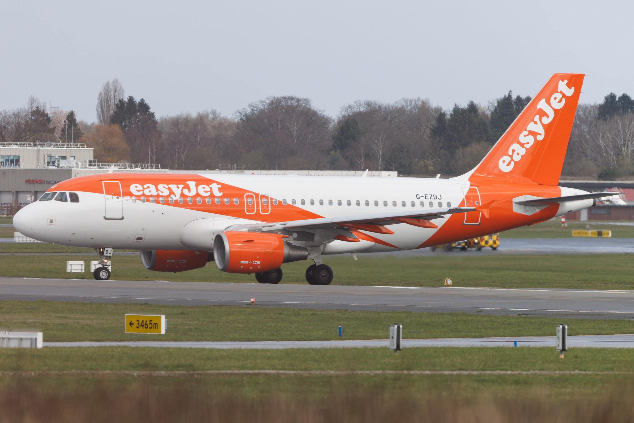 Hamburg Airport: easyJet (U2 / EZY) | Airbus A319-111 A319 | G-EZBJ | MSN 3036