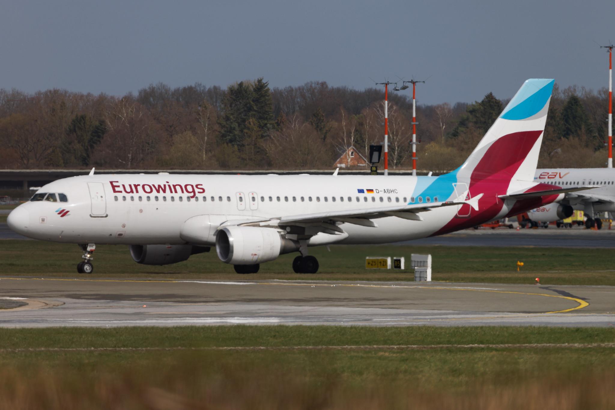 Hamburg Airport: Eurowings (EW / EWG) | Airbus A320-214 A320 | D-ABHC | MSN 3594