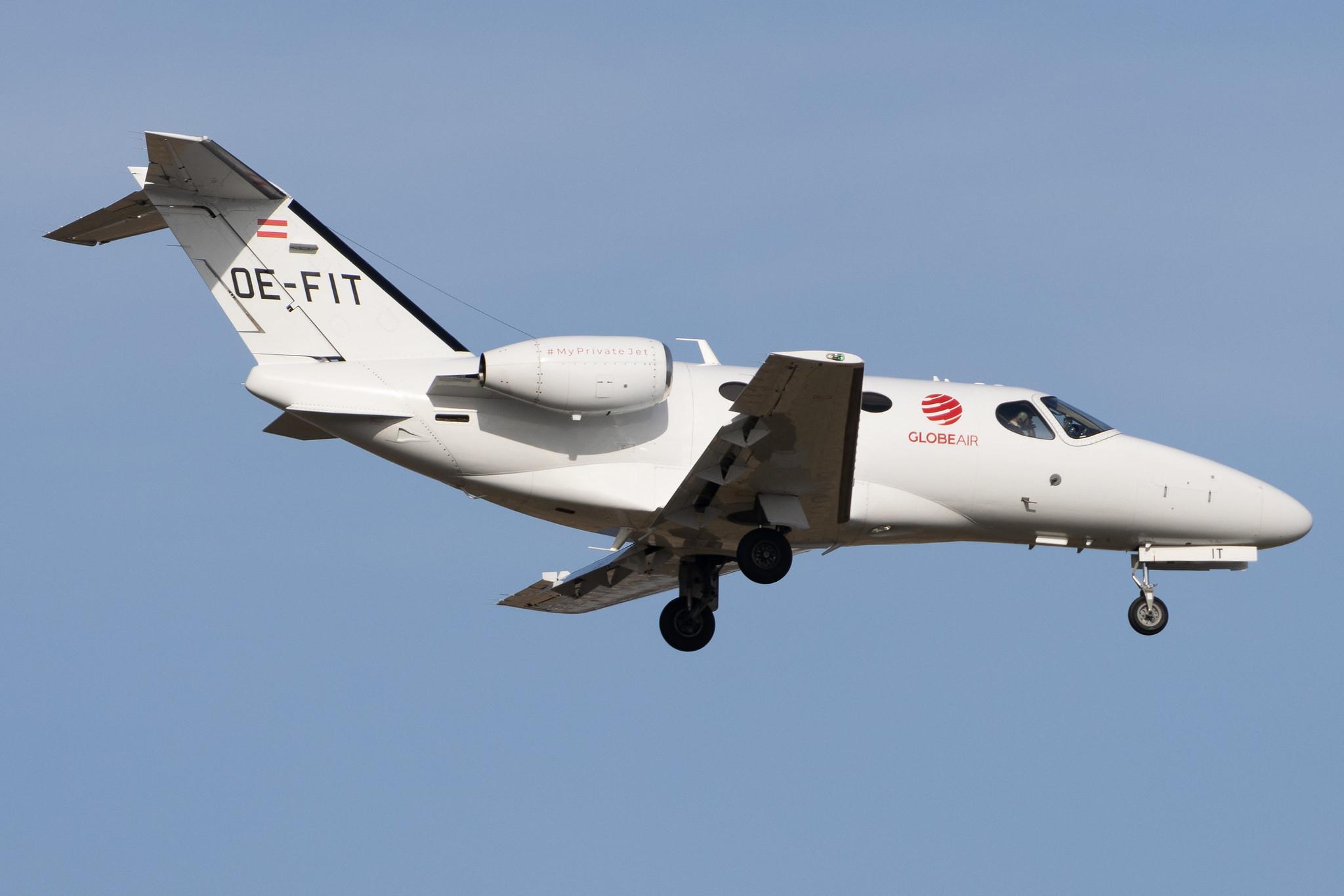 Frankfurt Airport: GlobeAir (/ GAC) |  Cessna 510 Citation Mustang C510 | OE-FIT | MSN 510-0319