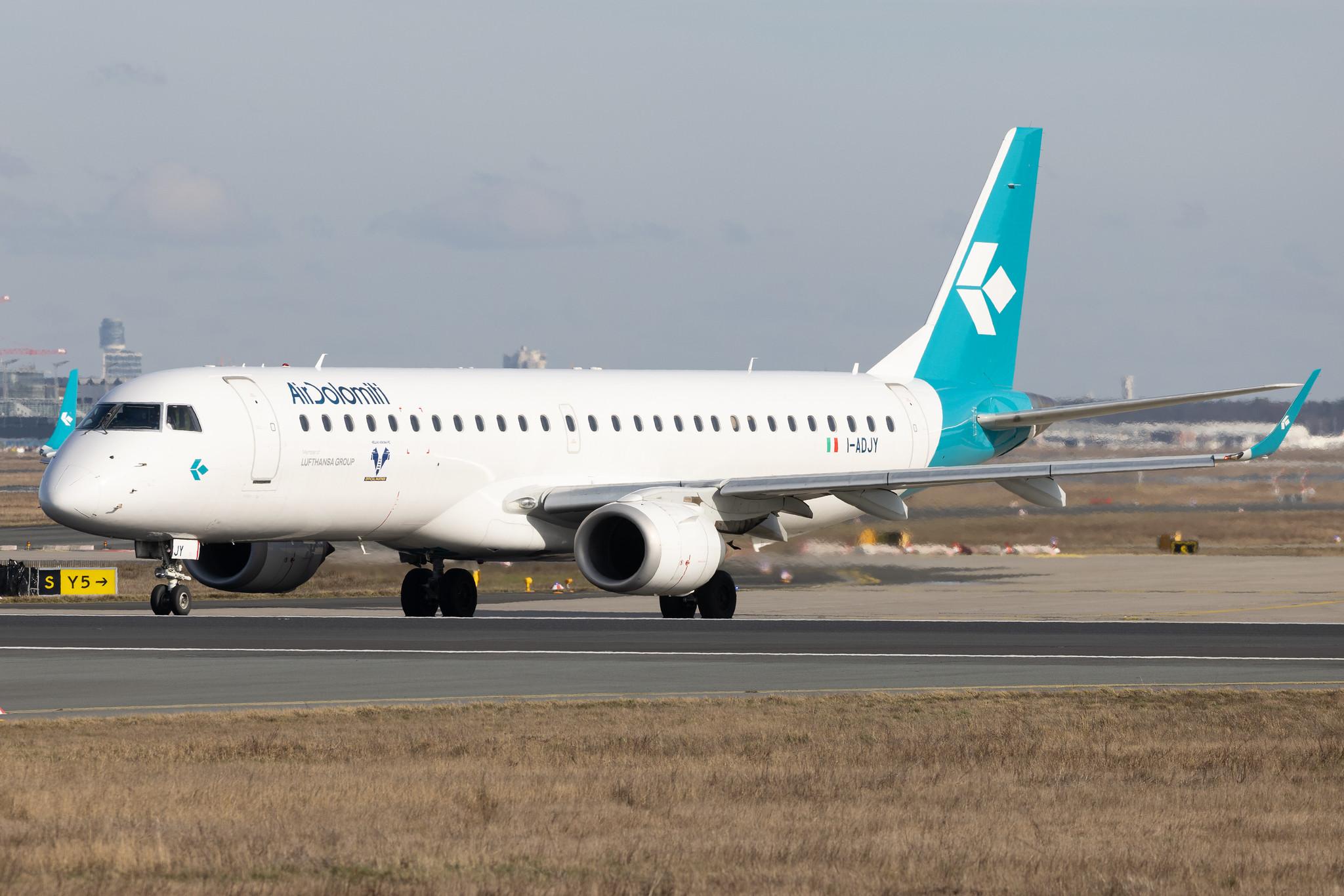 Frankfurt Airport: Air Dolomiti (EN / DLA) | Embraer E195LR E195 | I-ADJY | MSN 19000300
