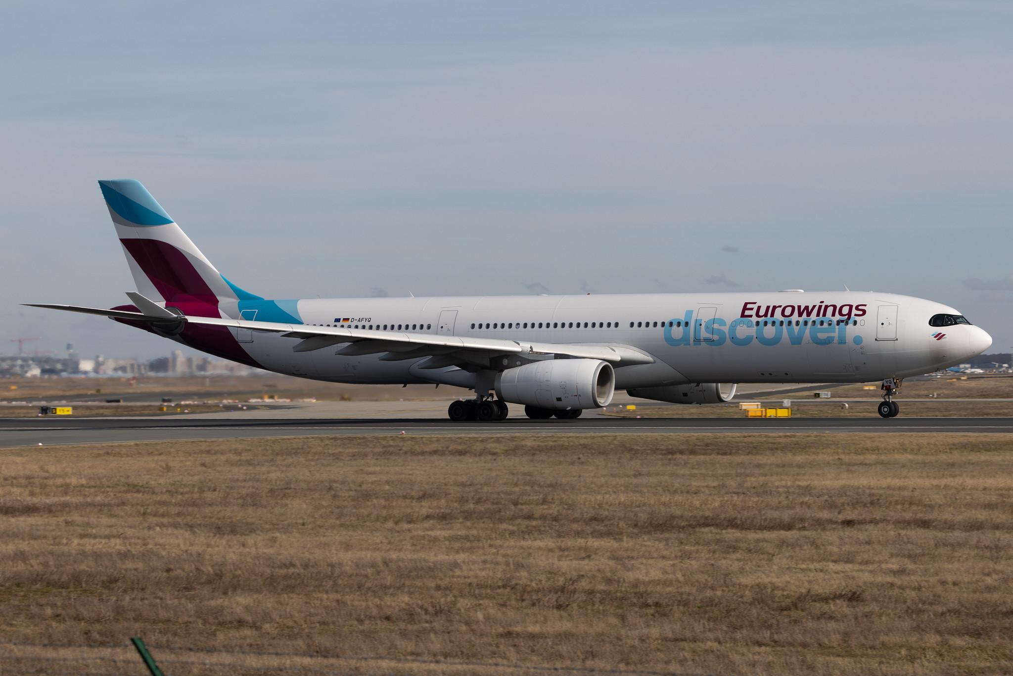 Frankfurt Airport: Eurowings Discover (4Y / OCN) | Airbus A330-343 A333 | D-AFYQ | MSN 1193