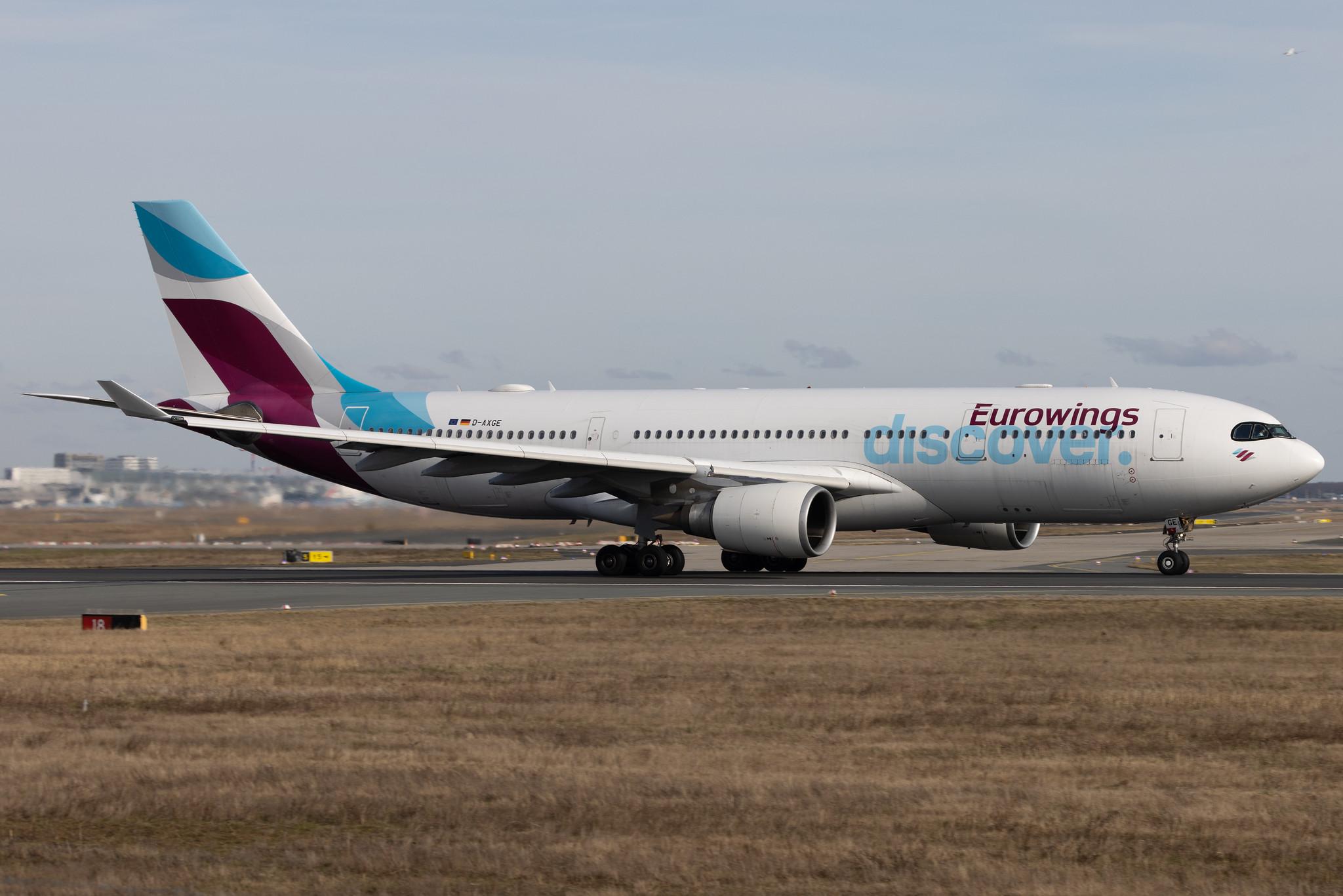 Frankfurt Airport: Eurowings Discover (4Y / OCN) | Airbus A330-203 A332 | D-AXGE | MSN 0612