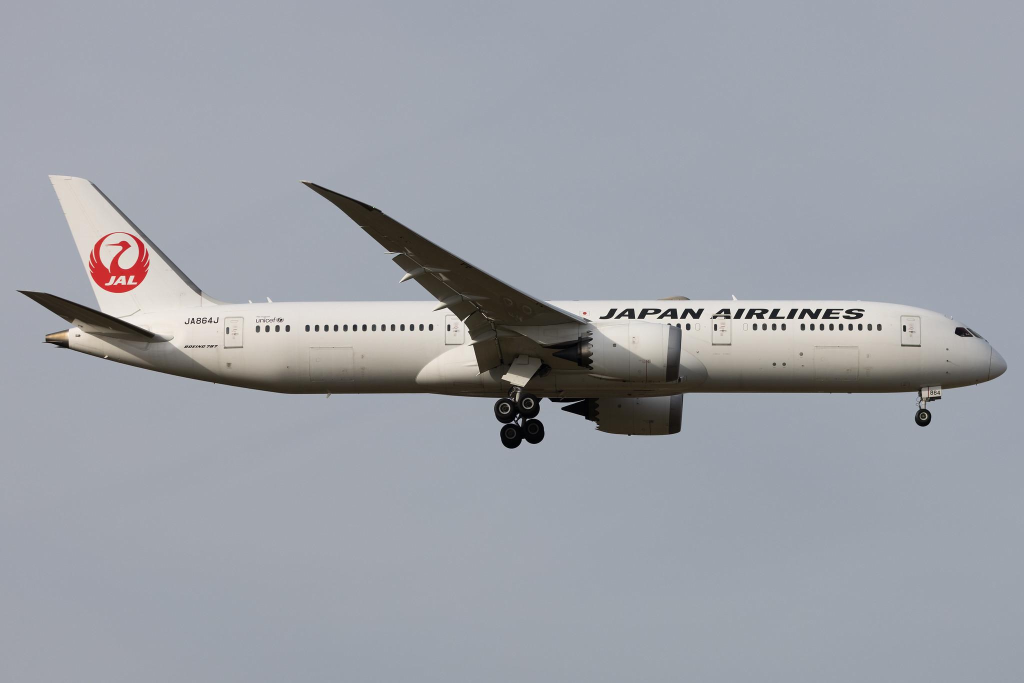 Frankfurt Airport: Japan Airlines (JL / JAL) | Boeing 787-9 Dreamliner B789 | JA864J | MSN 34858