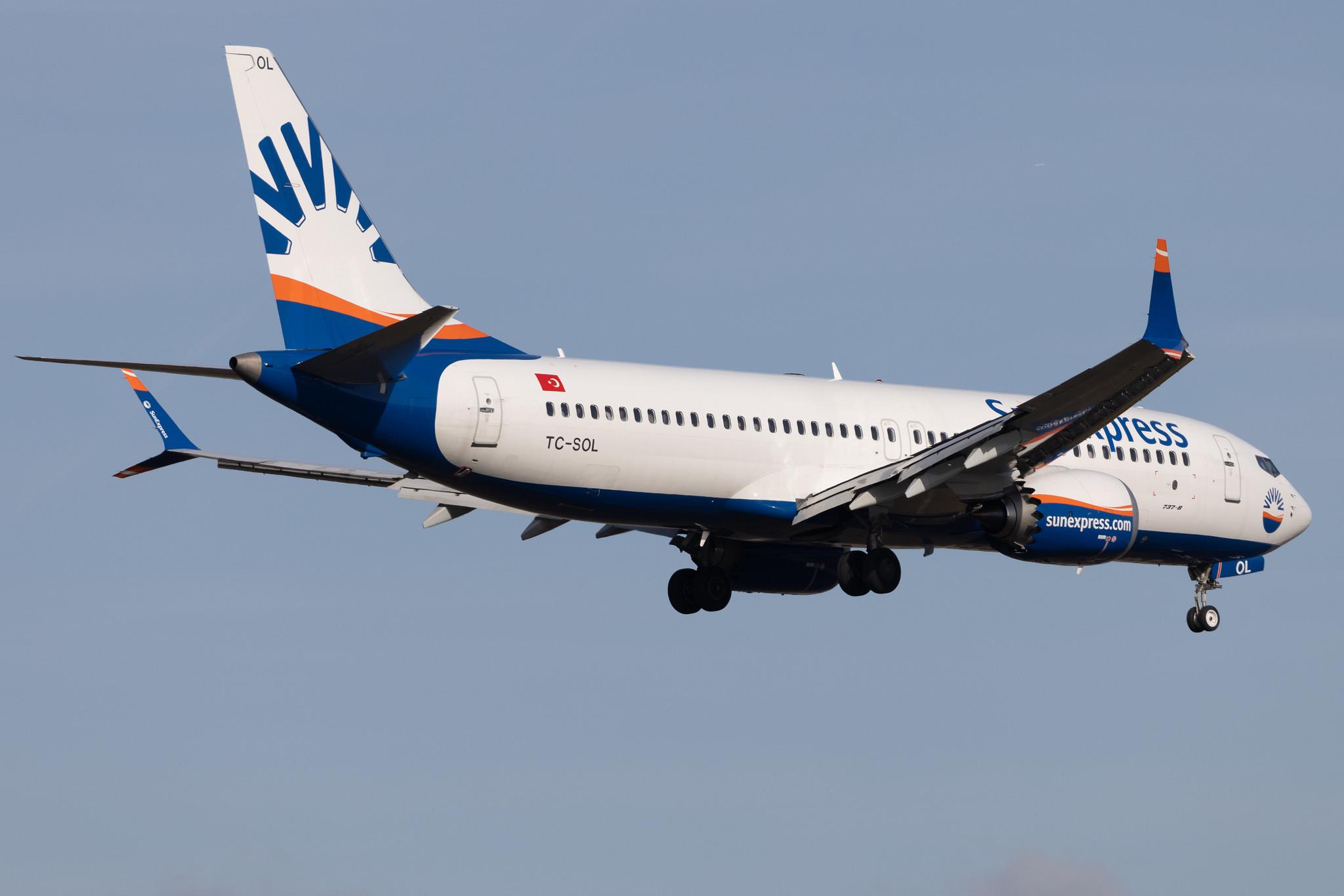 Frankfurt Airport: SunExpress (XQ / SXS) | Boeing 737 MAX 8 B38M | TC-SOL | MSN 61203