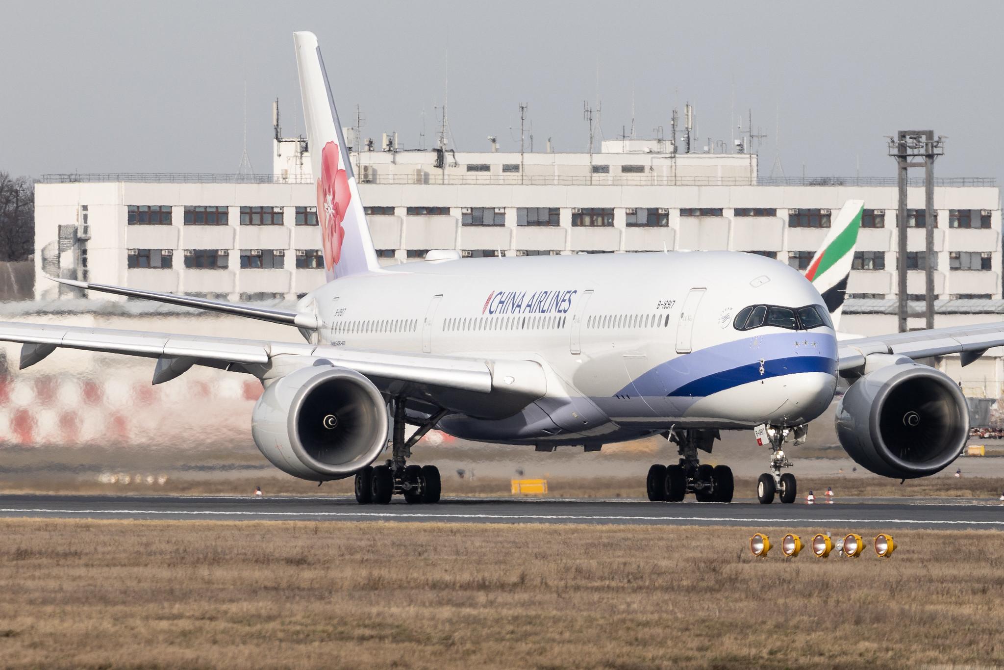 Frankfurt Airport: China Airlines (CI / CAL) | Airbus A350-941 A359 | B-18917 | MSN 208